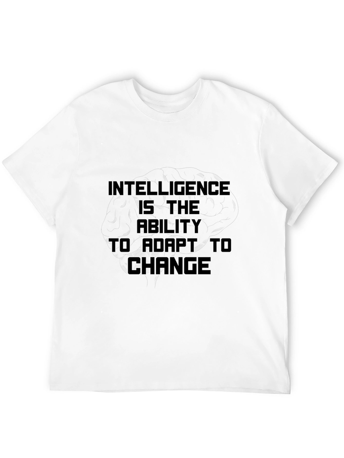 Black Intelligence is the Ability to Adapt Black T-Shirt view 12