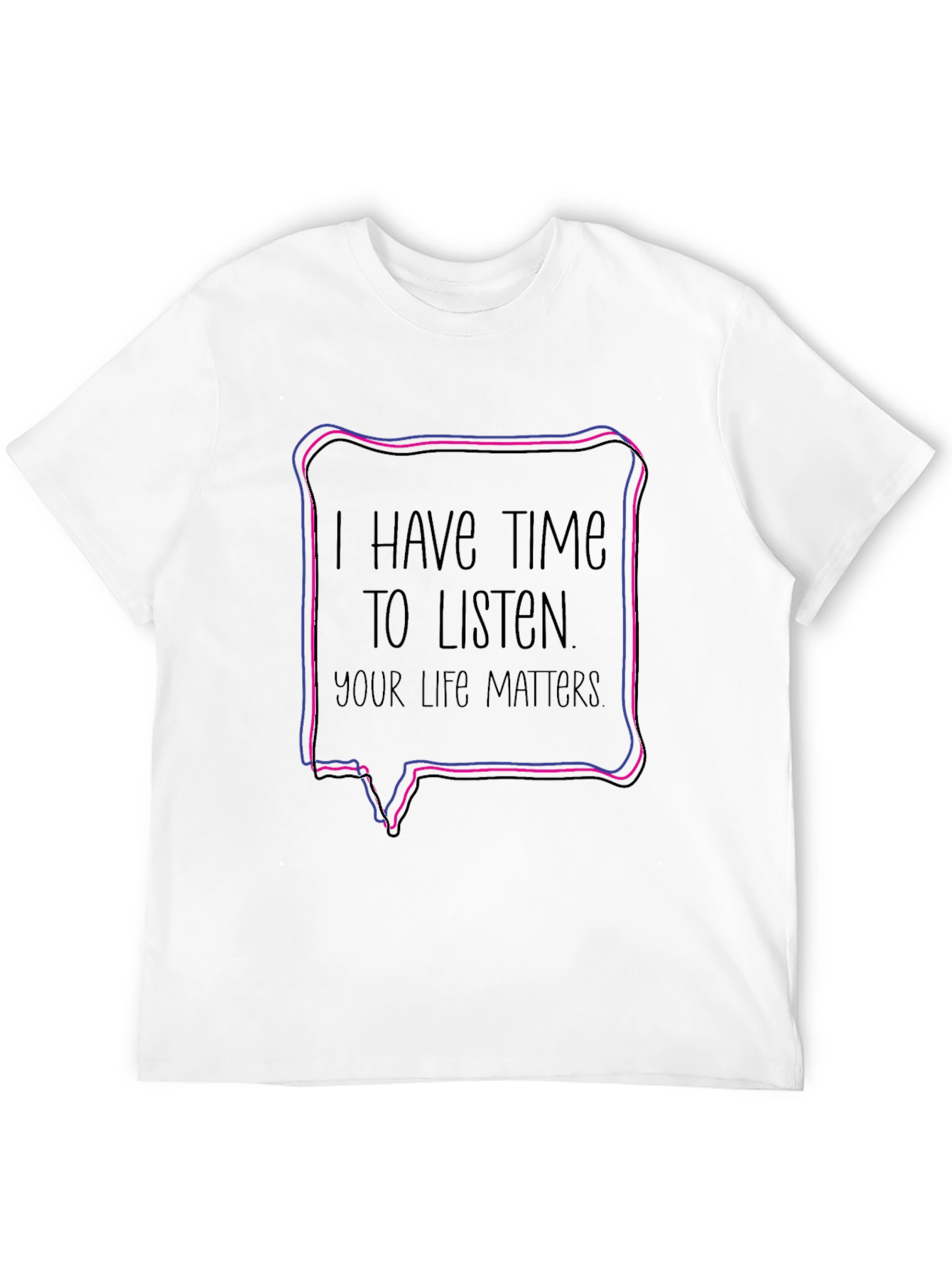 Black I Have Time to Listen T-Shirt - Bi Pride view 12