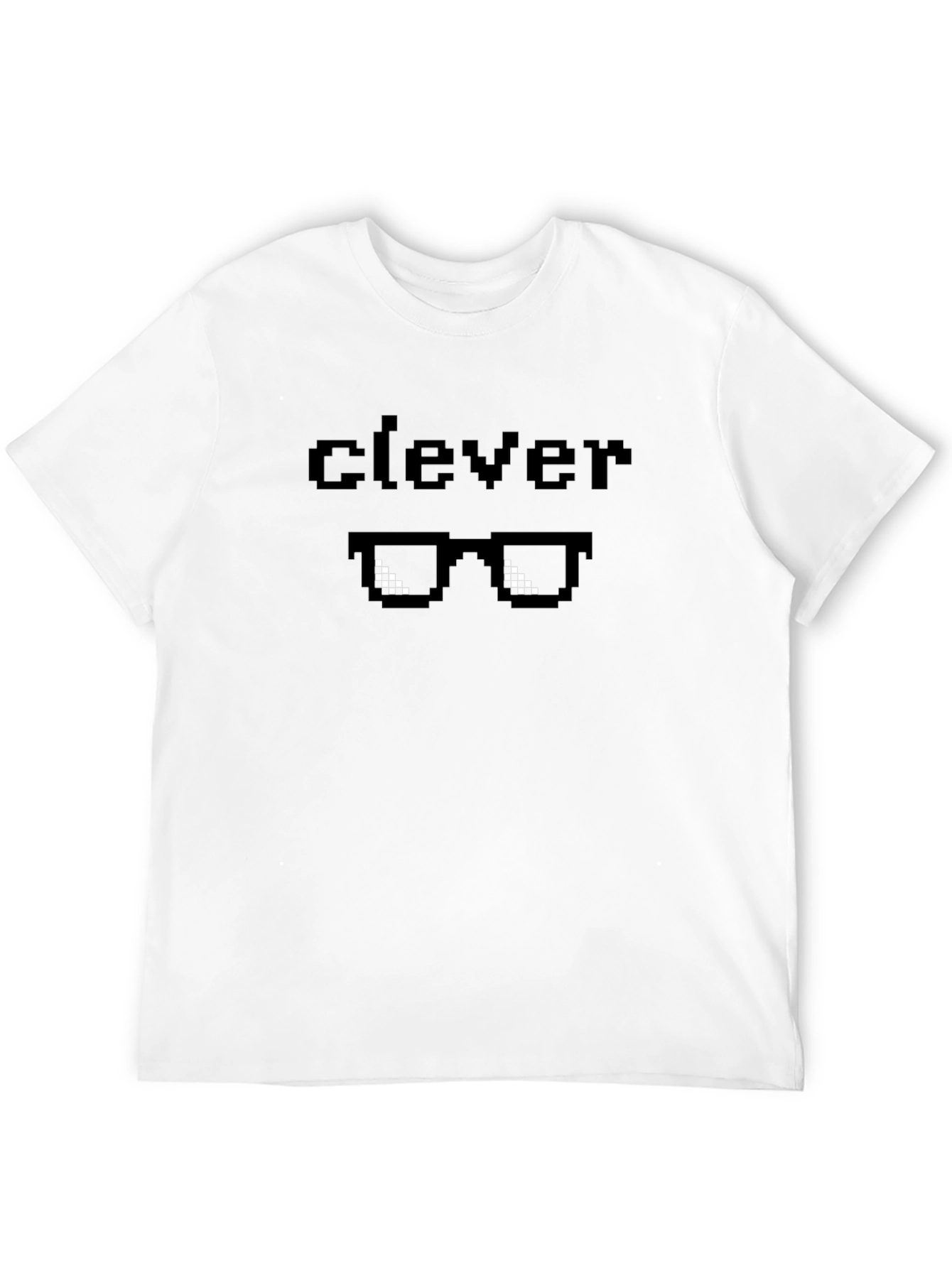 Black Clever Pixel Sunglasses Graphic T-Shirt view 12