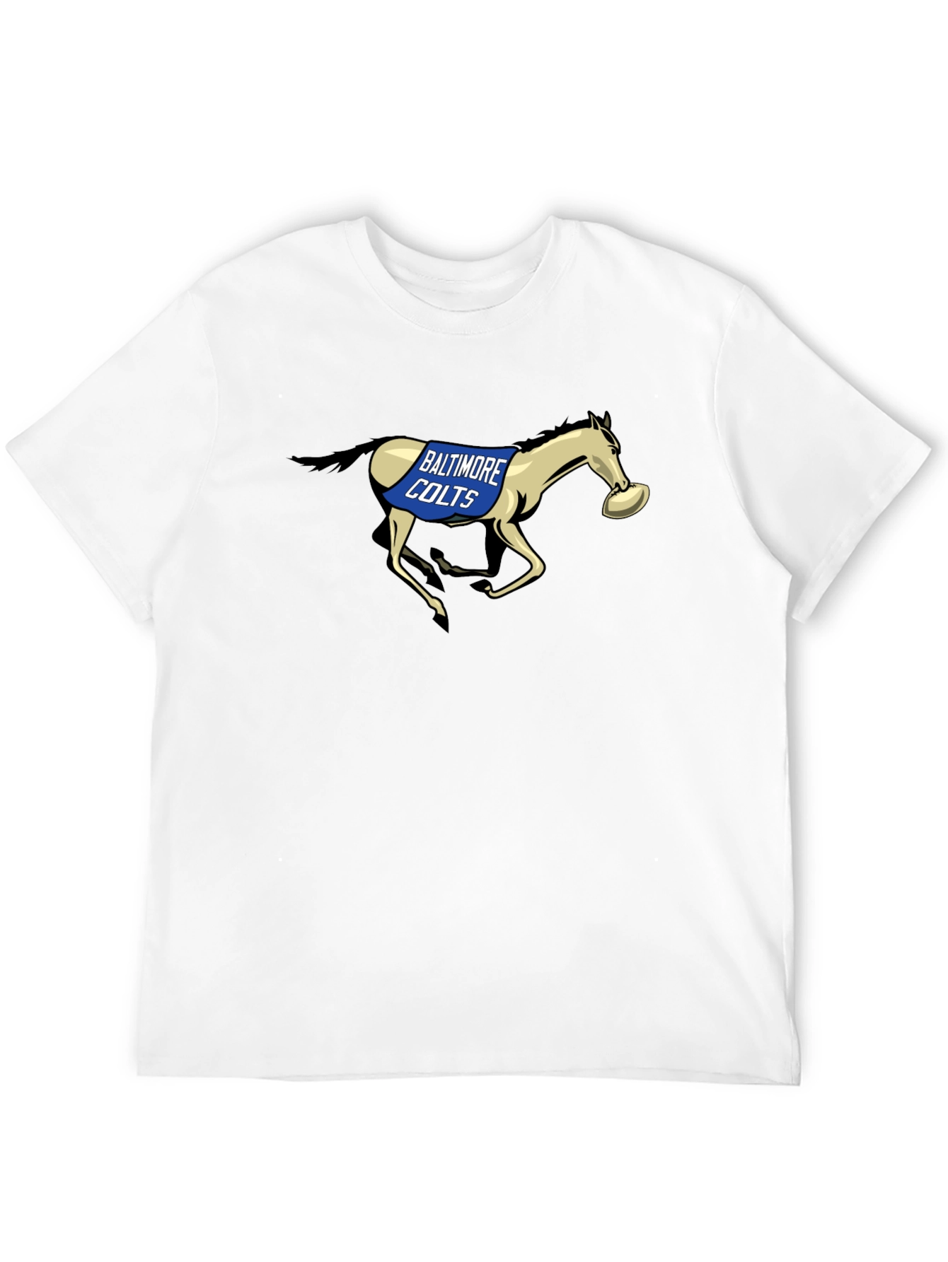 Black Baltimore Colts Football Vintage Style T-Shirt view 12