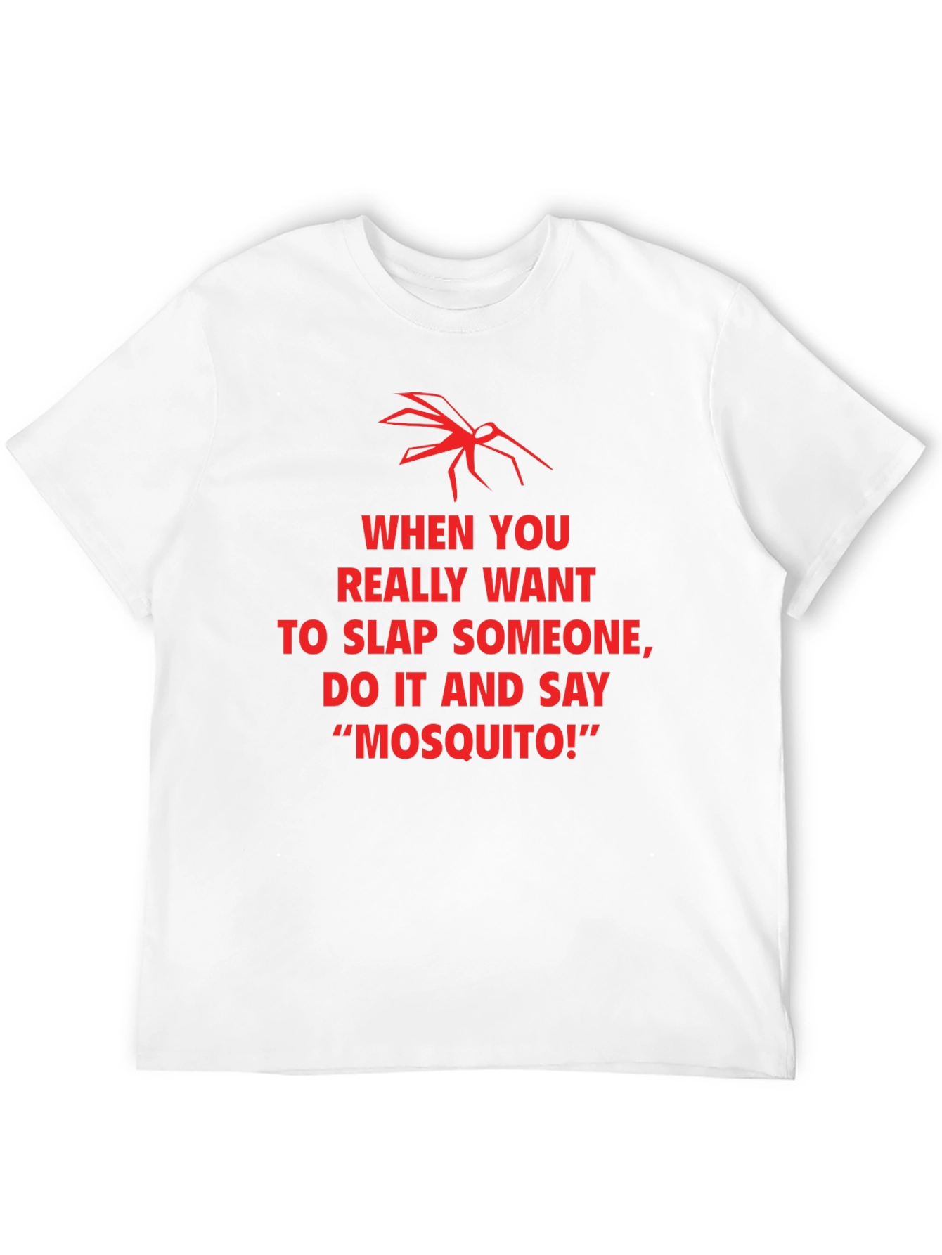 Black Funny Mosquito Slap Graphic T-Shirt view 12