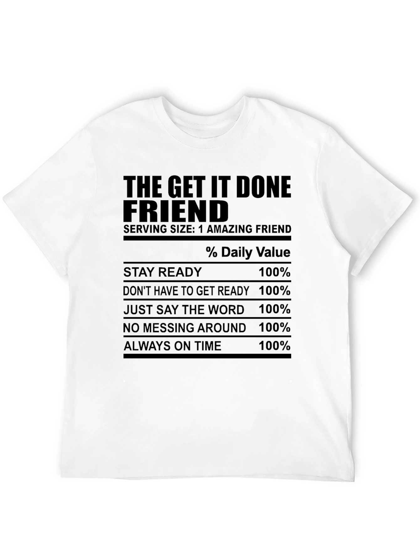 Black The Get It Done Friend T-Shirt view 12
