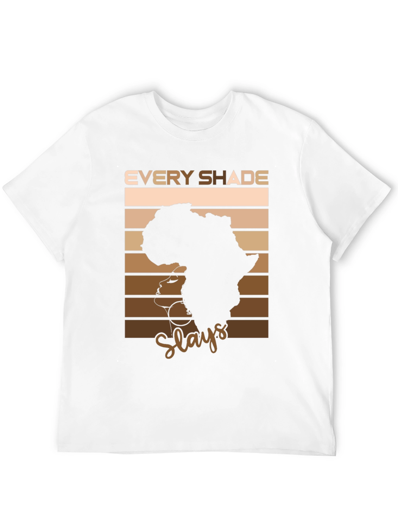 Black Every Shade Slays T-Shirt - African Pride view 12