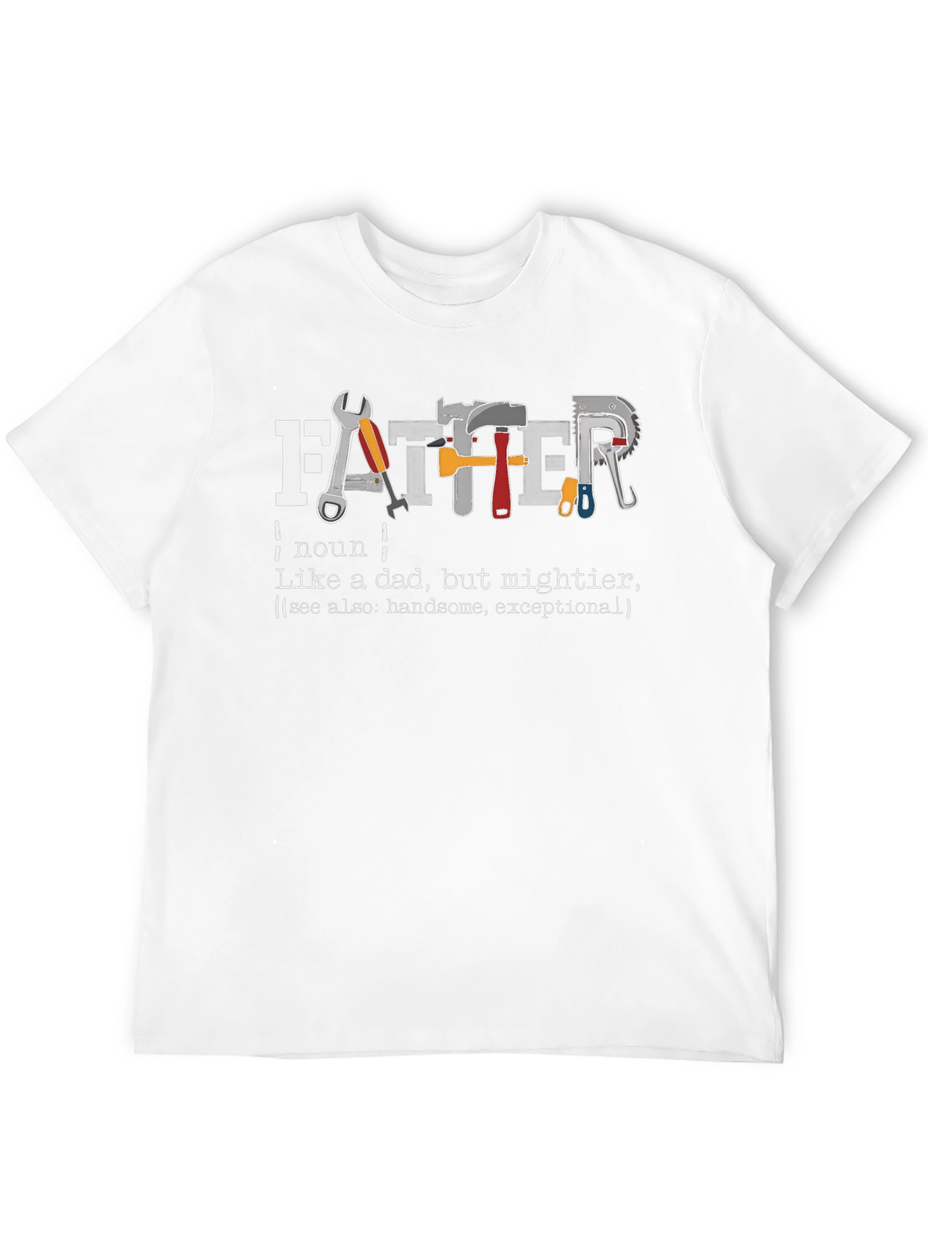 Black Father Definition Graphic T-Shirt view 12