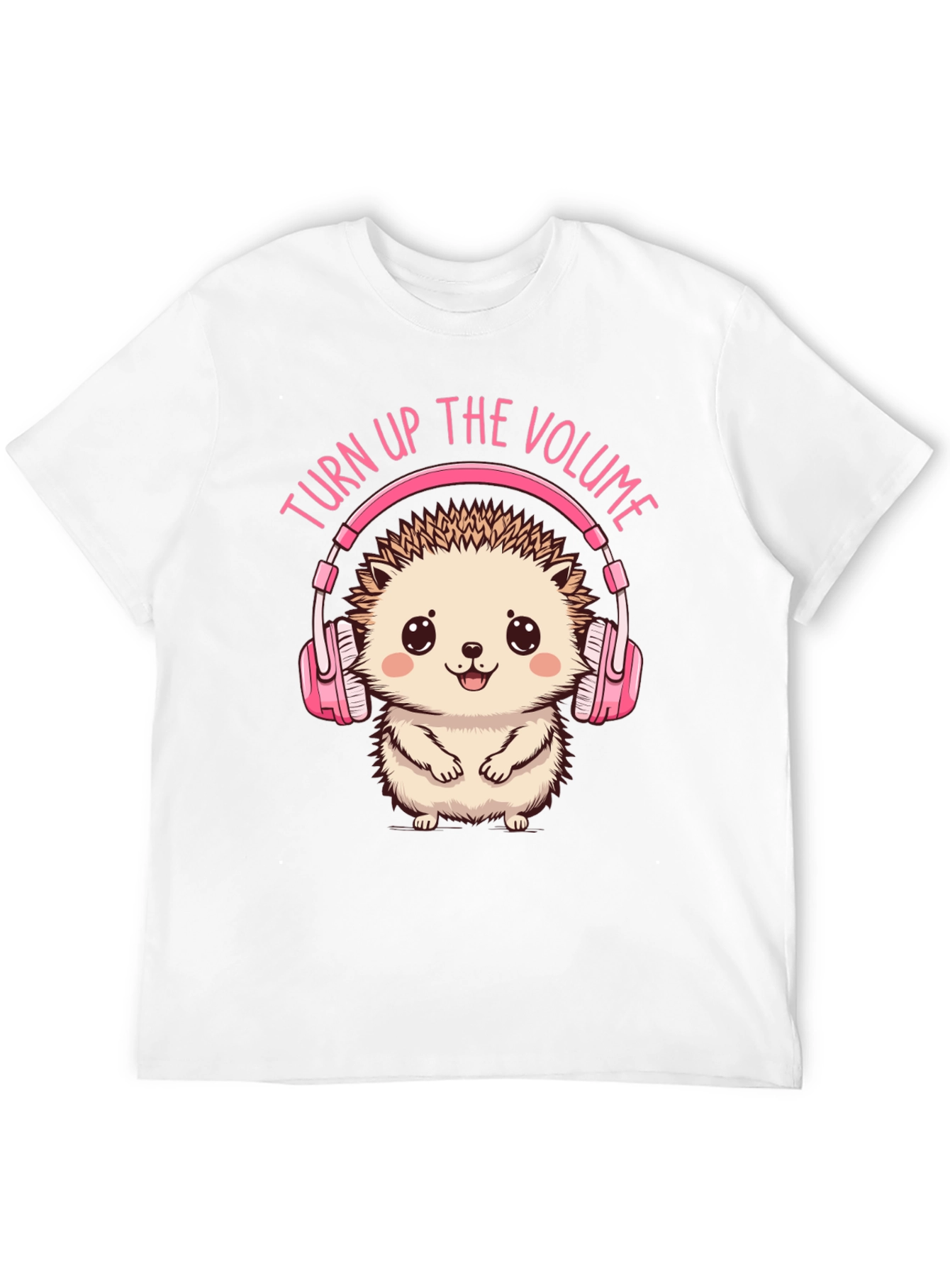 Black Turn Up the Volume Hedgehog Tee view 12