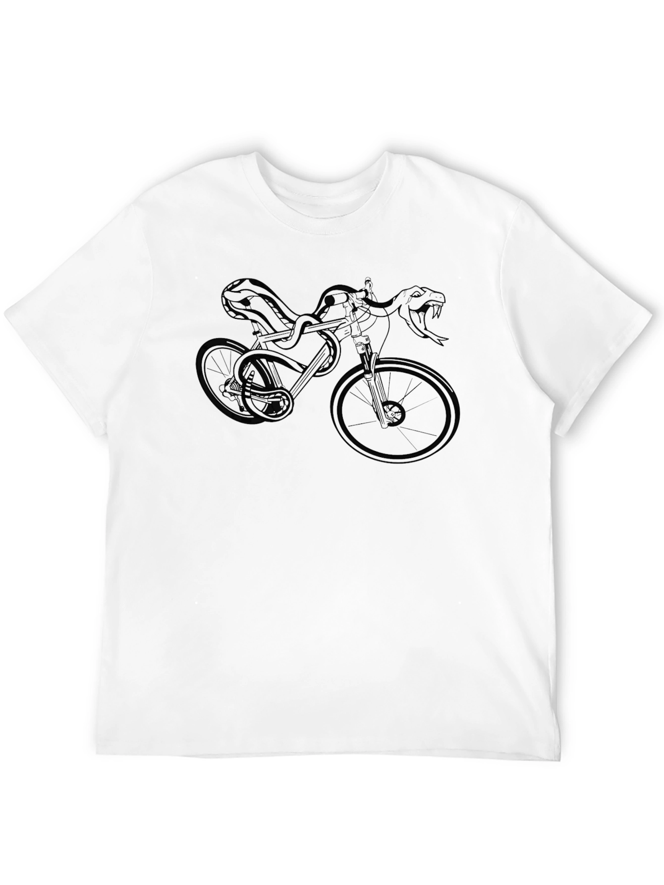Black Snake Bike Graphic Tee - Edgy Style view 12