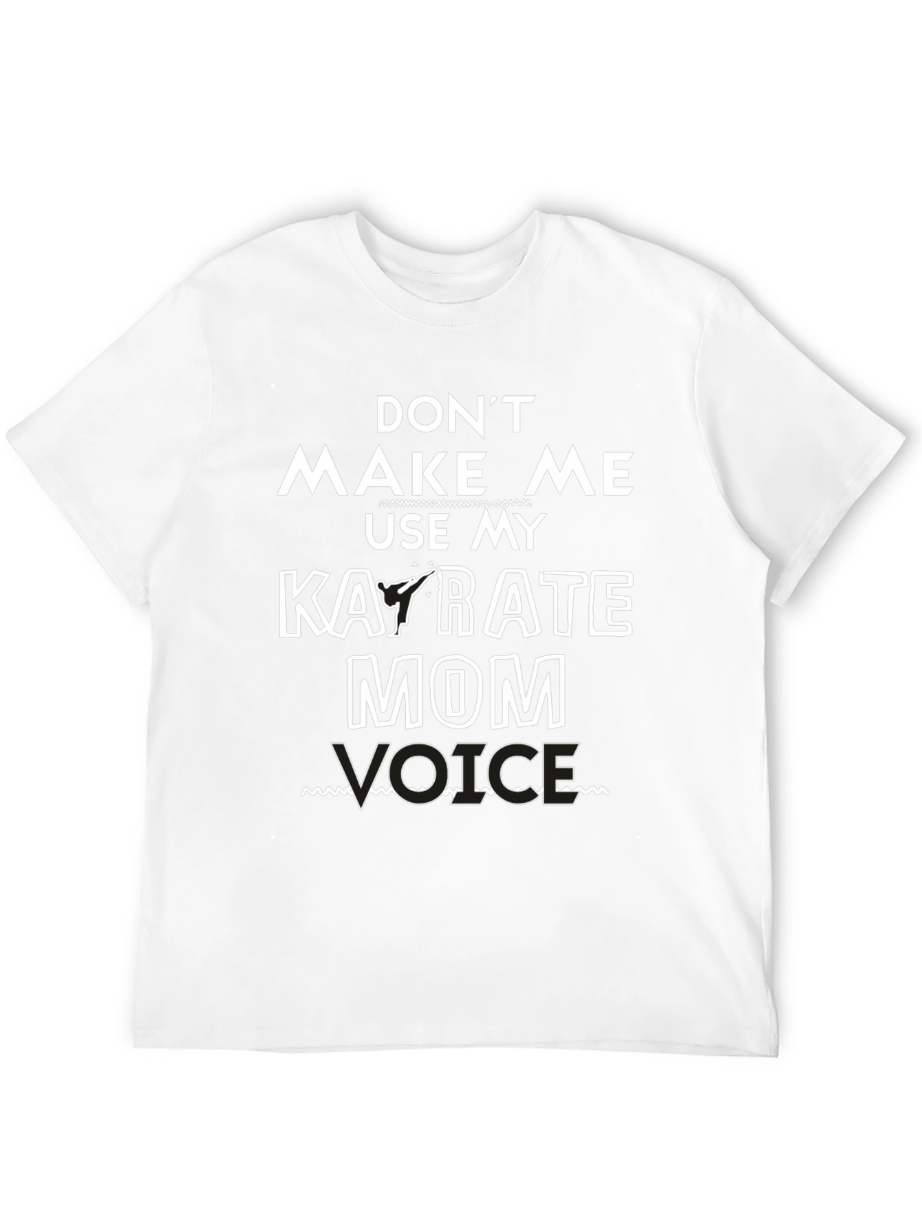 Black Karate Mom Voice Graphic T-Shirt - Black view 12