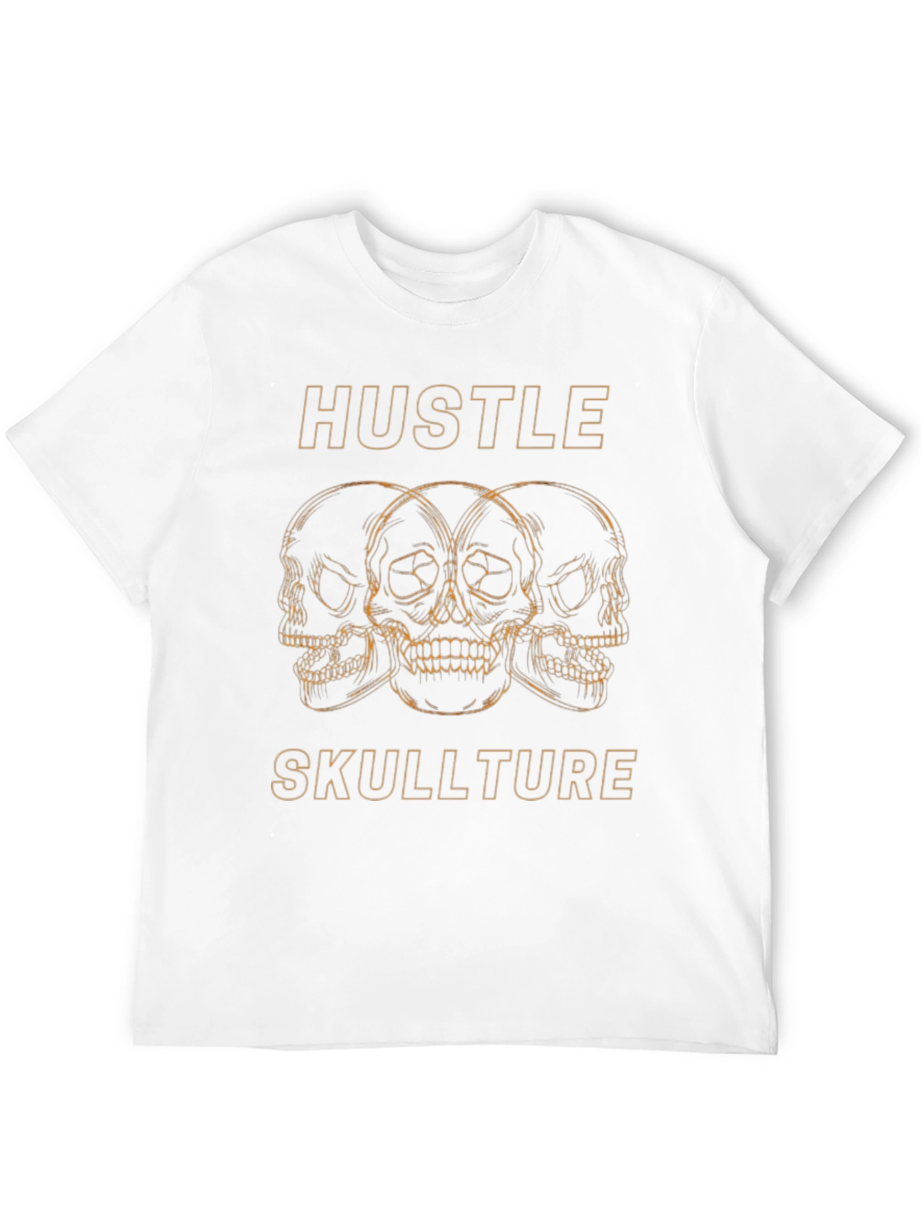 Hustle Skulllture T-Shirt - Edgy Skull Design - 12