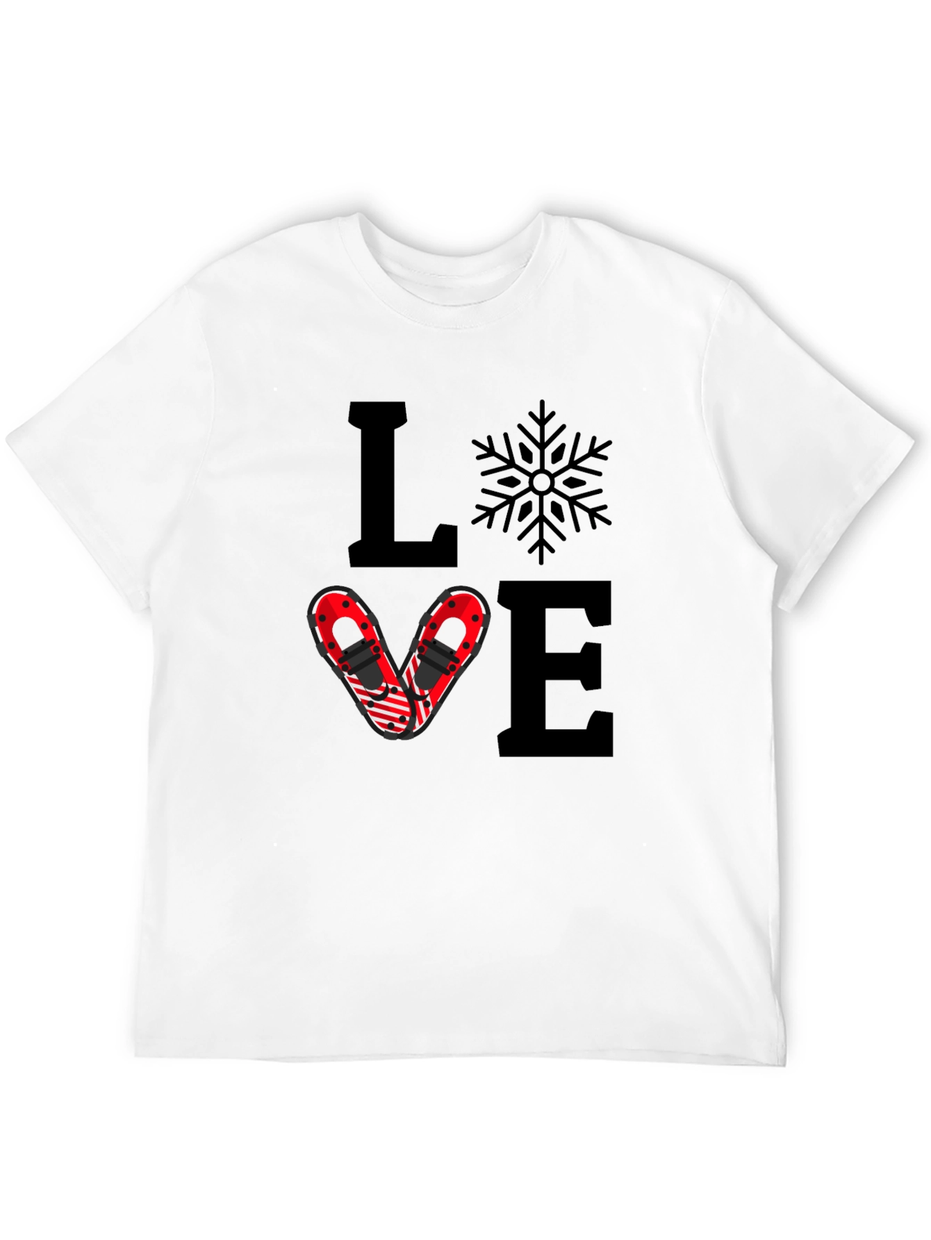 Love Snowshoeing Graphic Tee - Black - 12