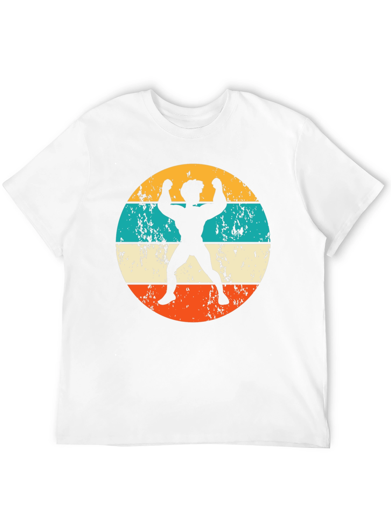 Black Retro Bodybuilder Graphic T-Shirt view 12