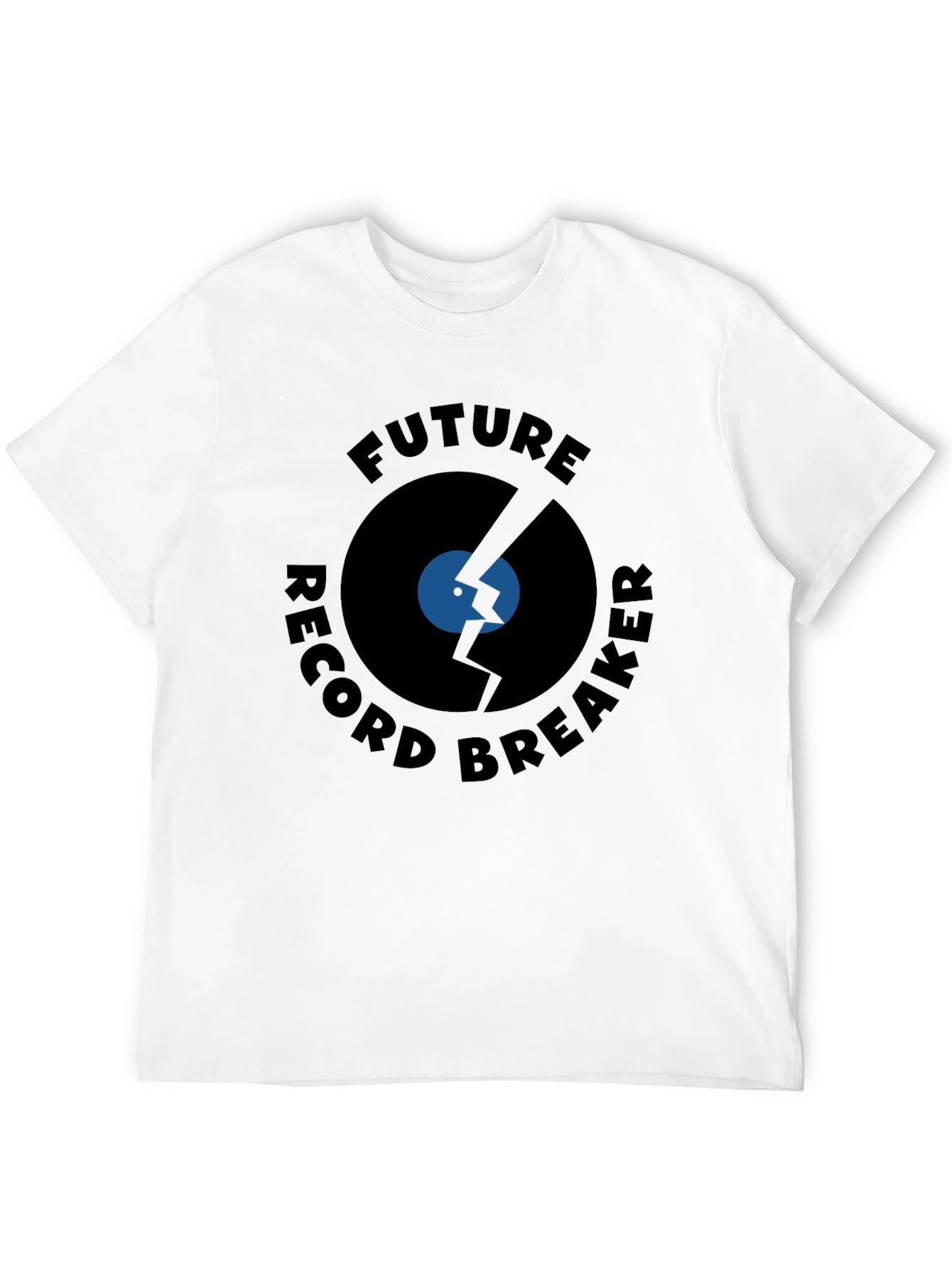 Black Future Record Breaker Black T-Shirt view 12