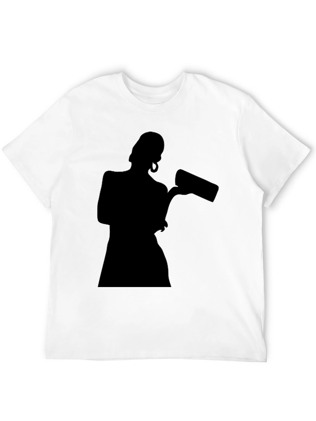 Black Silhouette Graphic Black T-Shirt view 12