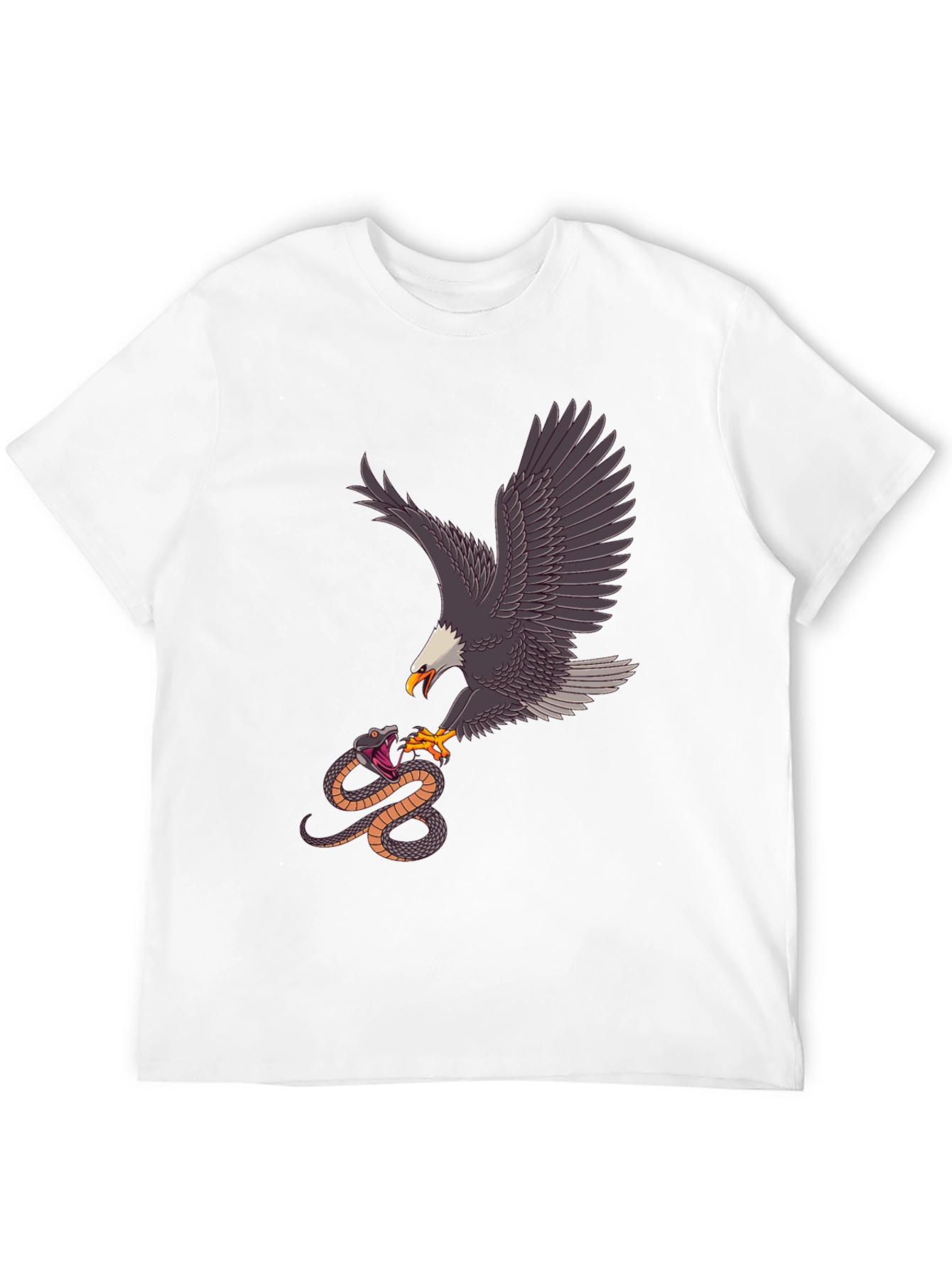 Black Eagle vs Snake Graphic Tee - Black view 12