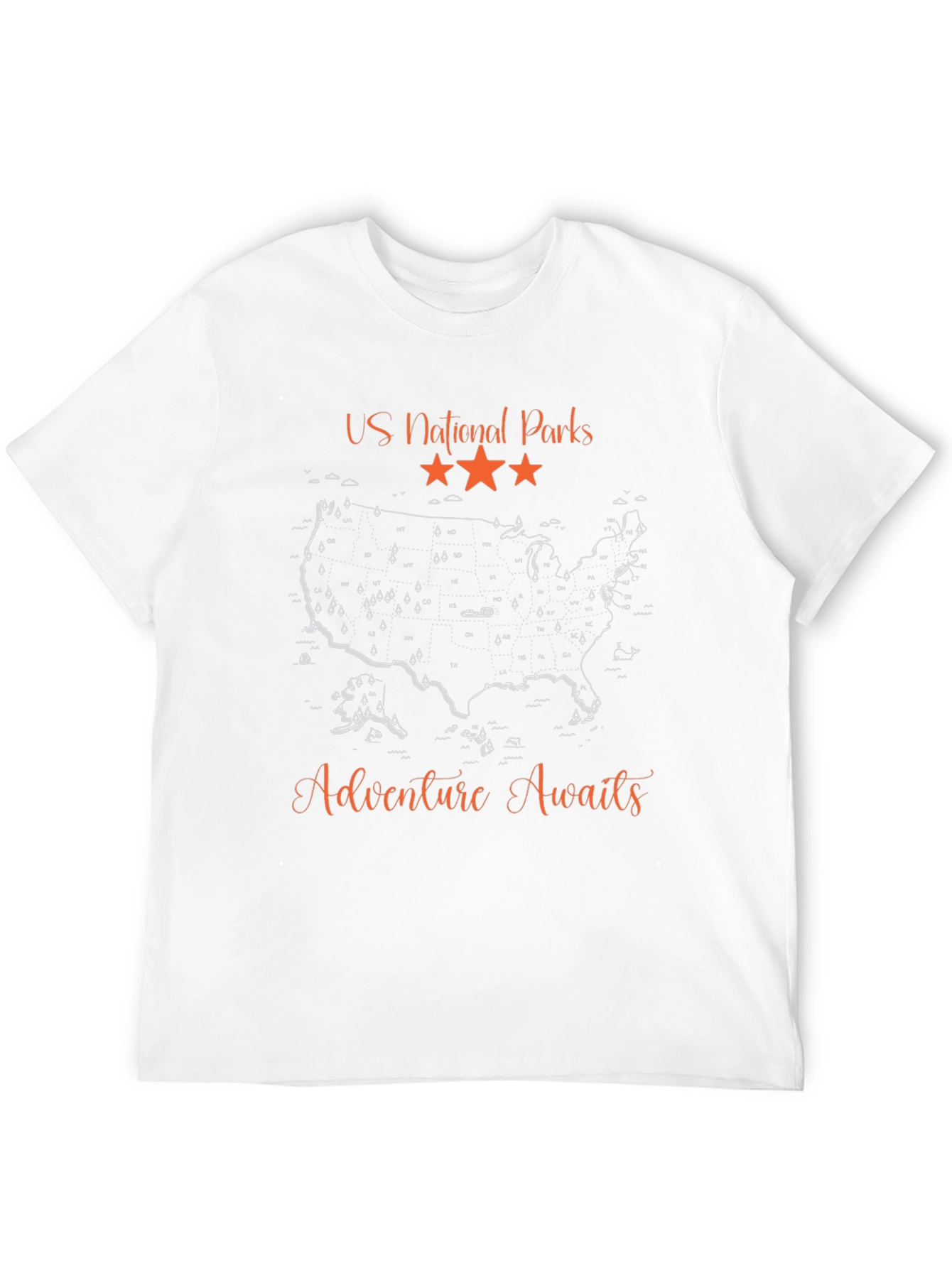 Black US National Parks Adventure T-Shirt view 12