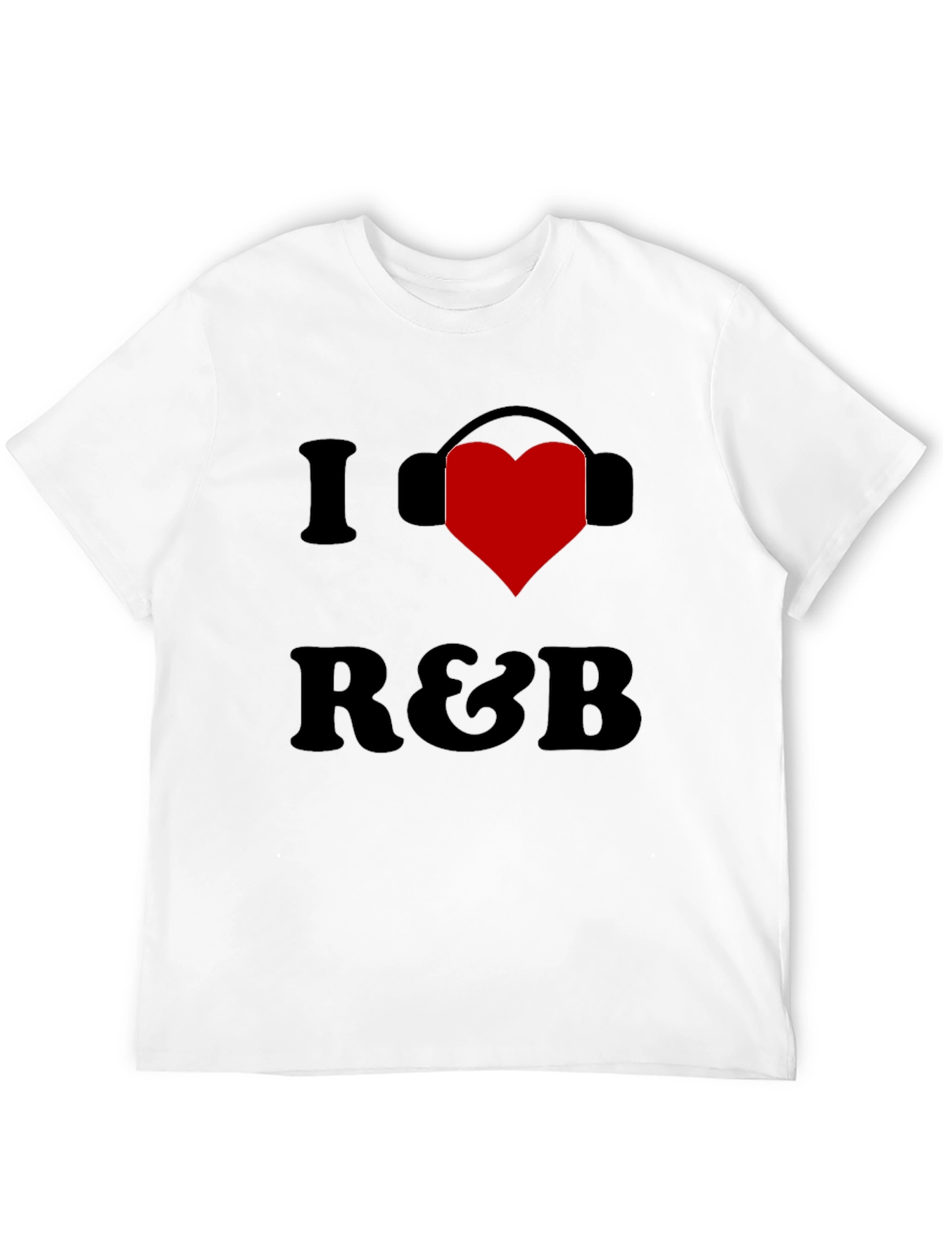 Black I Heart R&B Black Graphic Tee Shirt view 12
