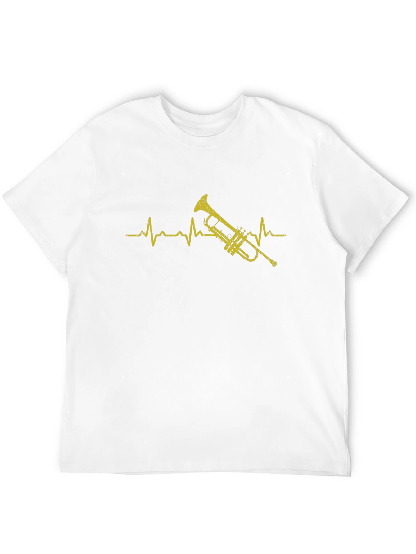 Black Trumpet Heartbeat Black T-Shirt view 12
