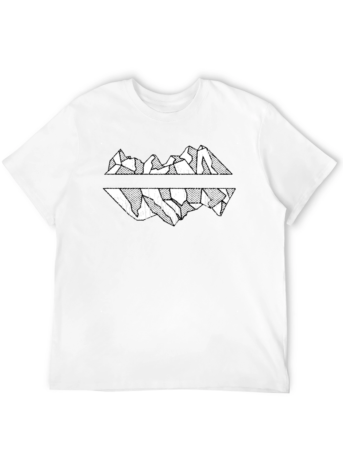 Black Black Mountain Reflection Graphic Tee view 12