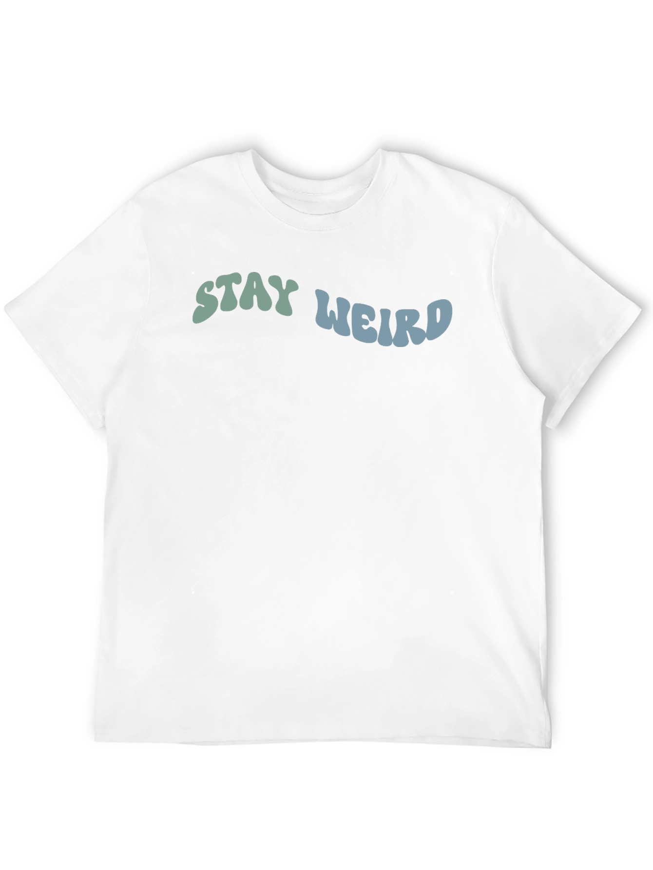 Stay Weird Graphic Tee - Black Cotton T-Shirt - 12