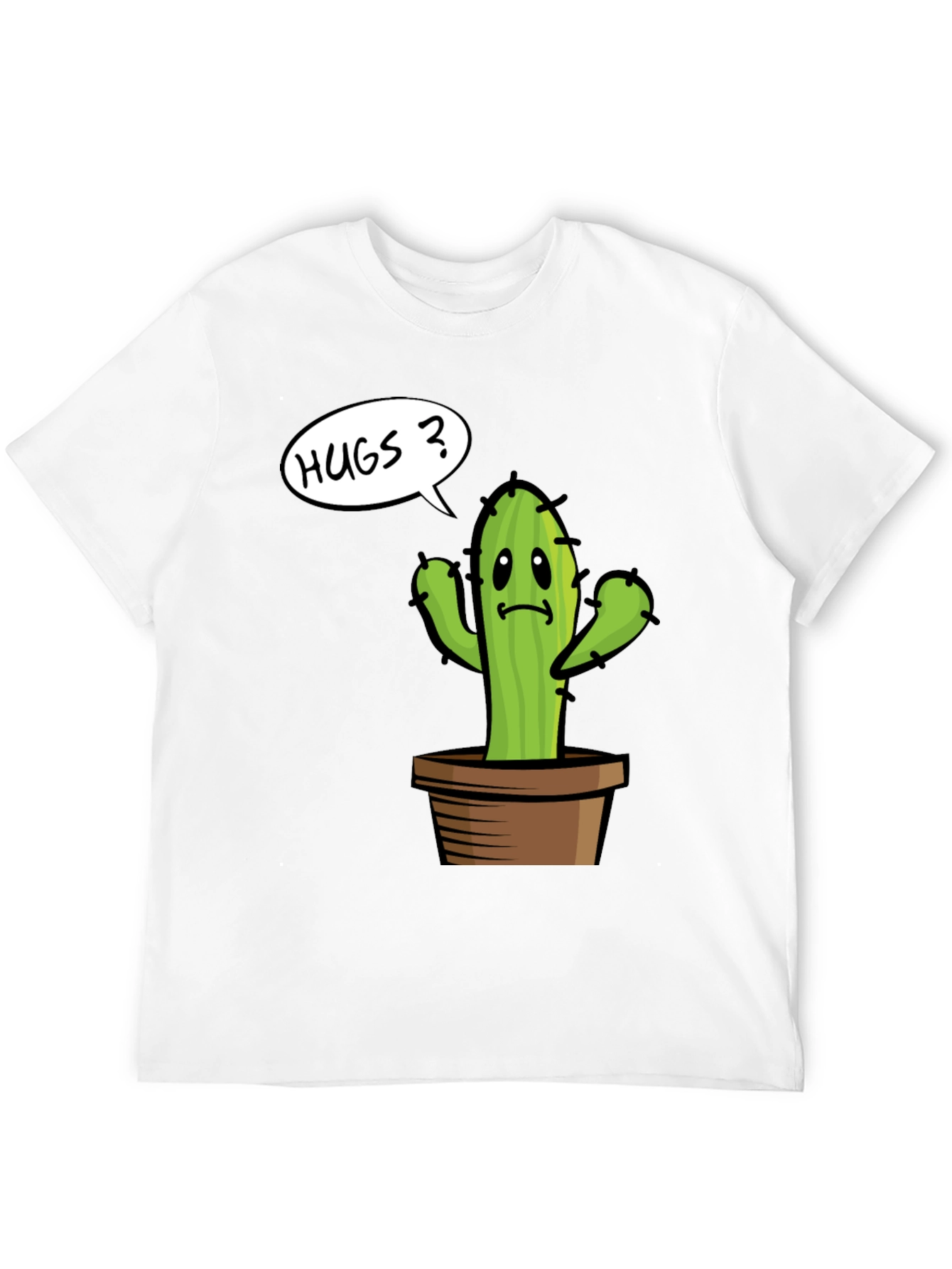 Cactus Hugs Graphic Tee - Soft Cotton Comfort - 12