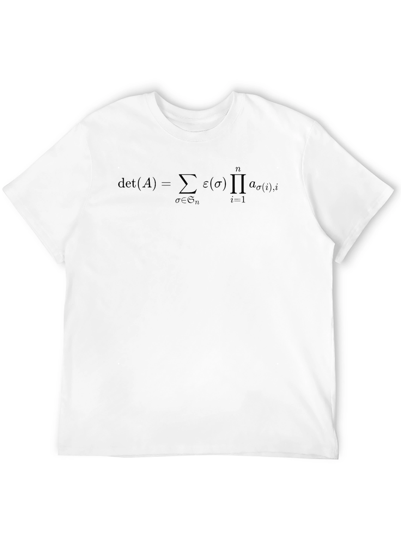 Black Math Formula T-Shirt - Determinant Equation view 12
