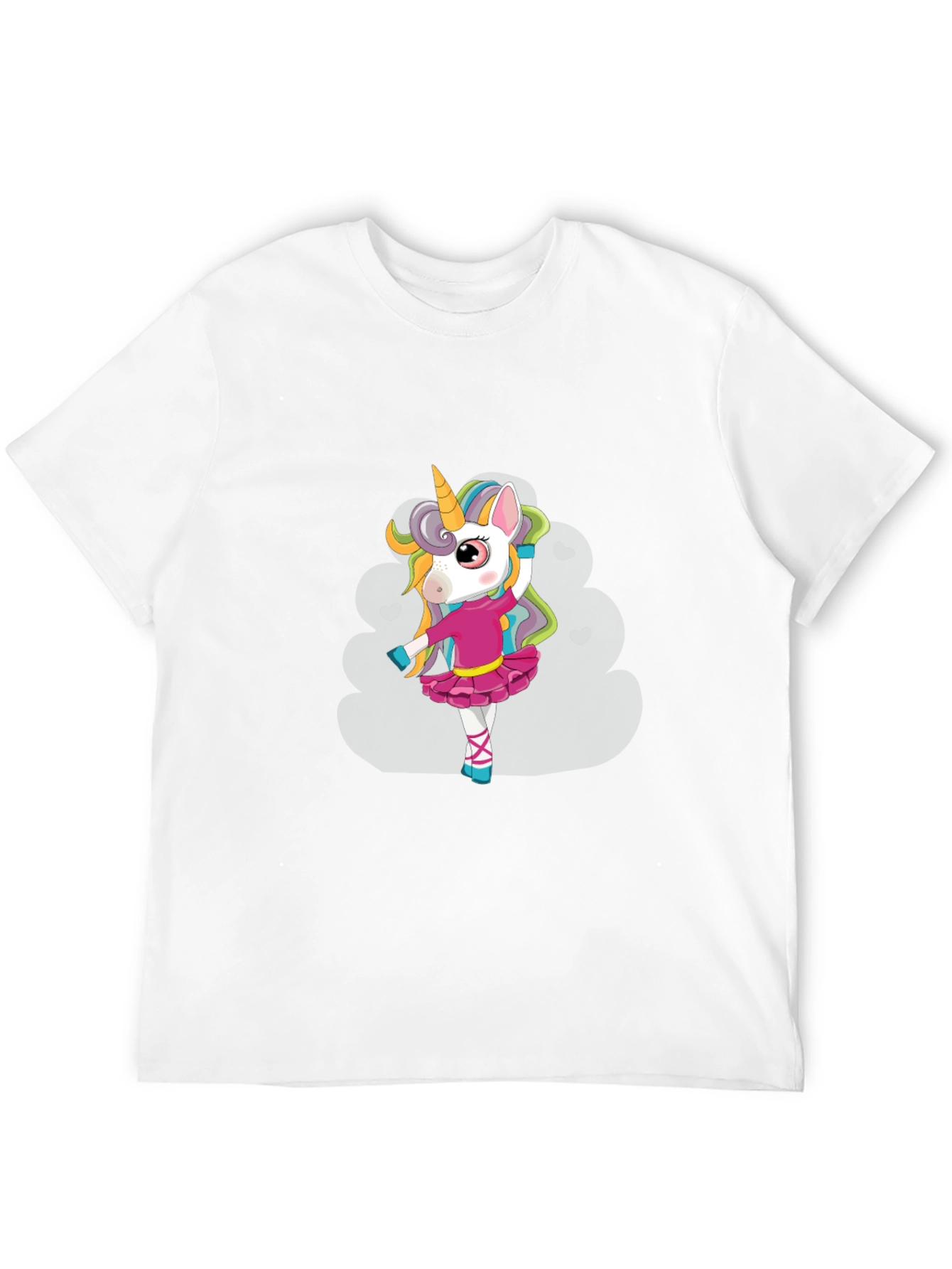 Black Unicorn Ballerina Black T-Shirt view 12