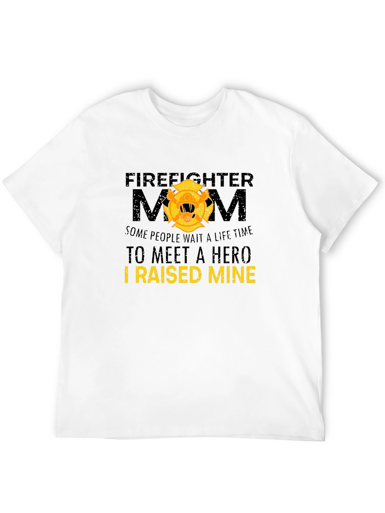Black Firefighter Mom Graphic T-Shirt - Hero Pride view 12