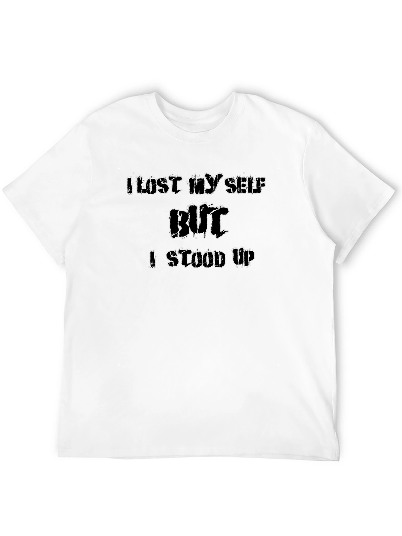 Black Lost Myself But I Stood Up T-Shirt view 12