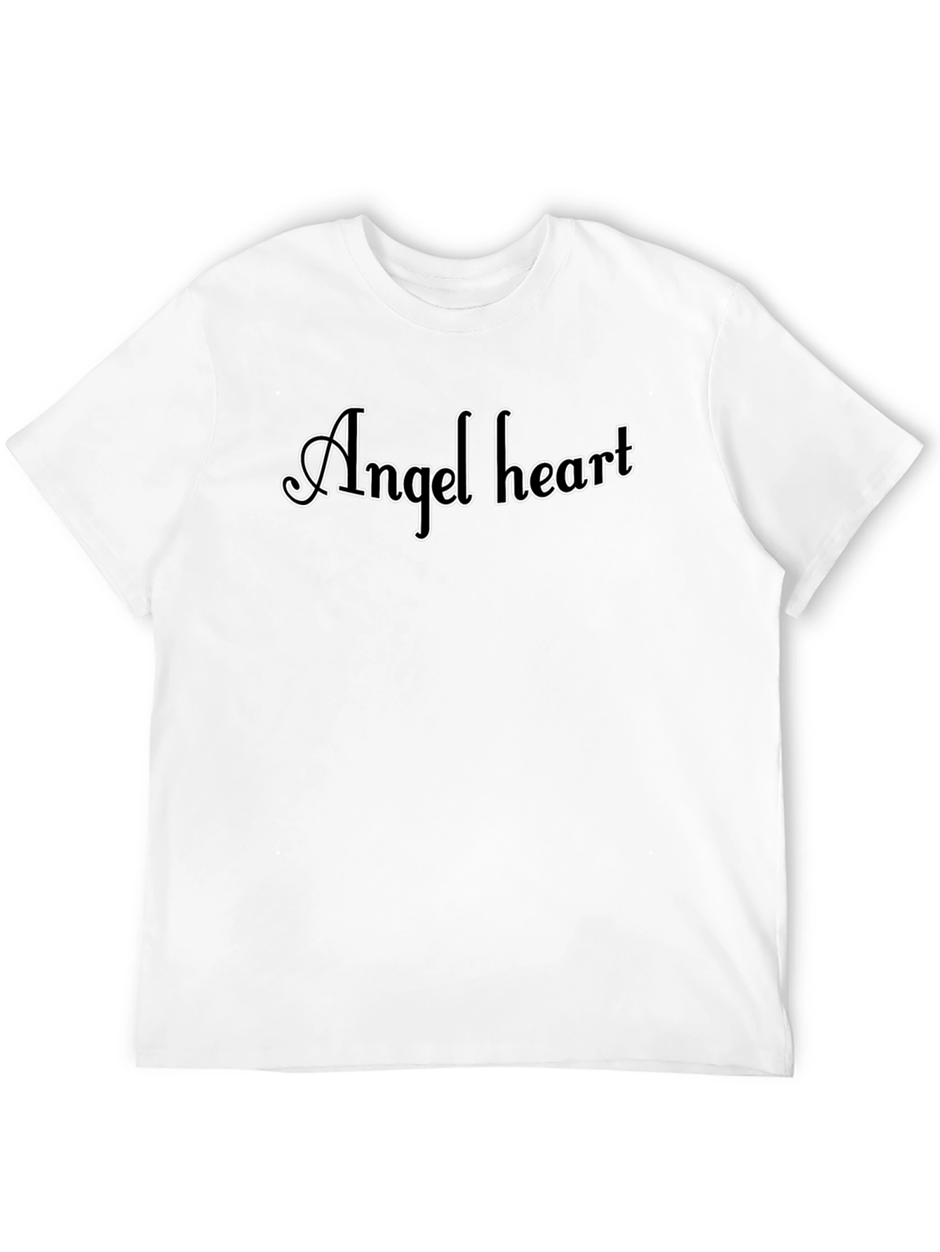Black Angel Heart Graphic Tee - Stylish Black T-Shirt view 12