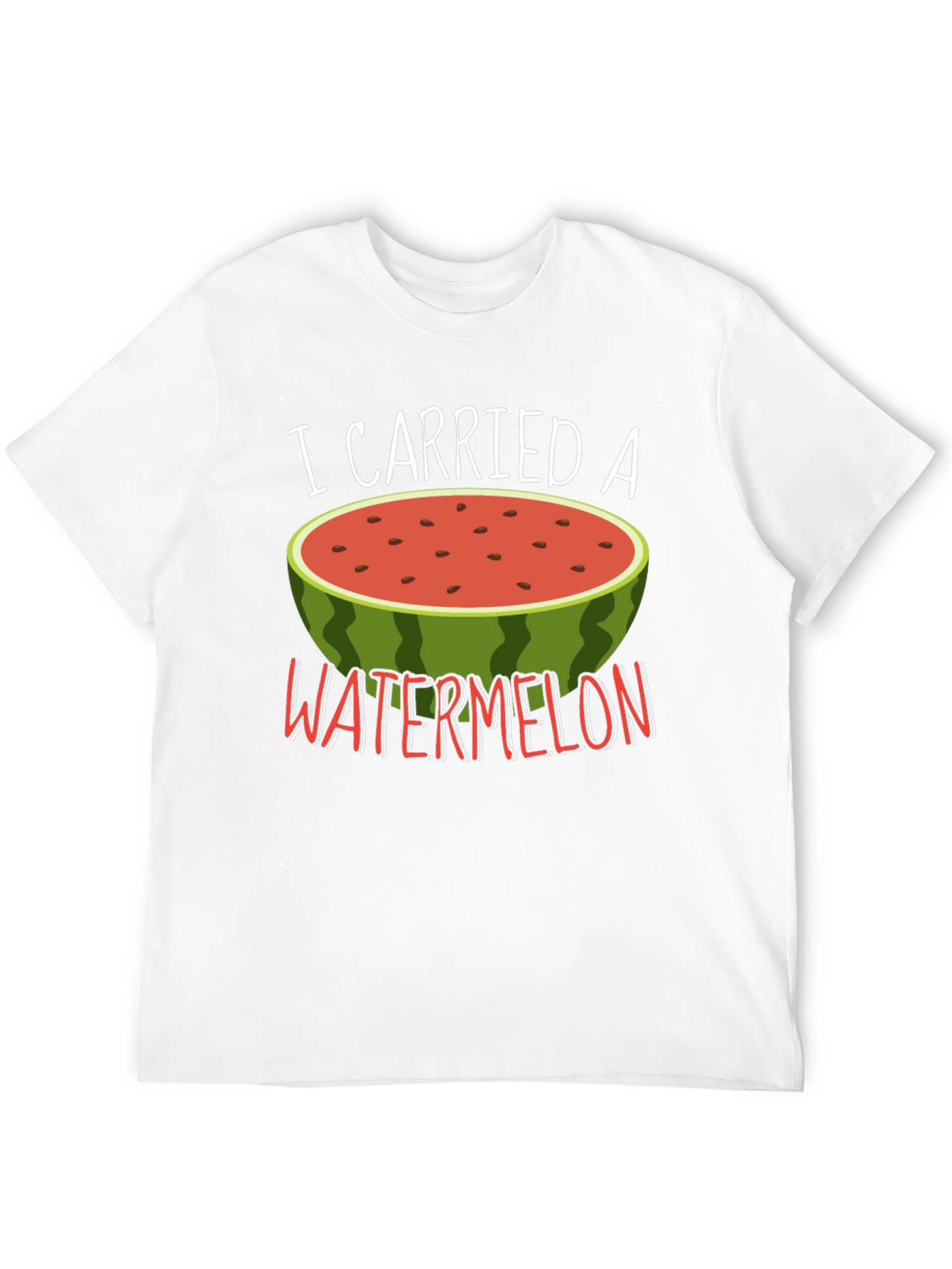Black Funny Watermelon Graphic Tee view 12