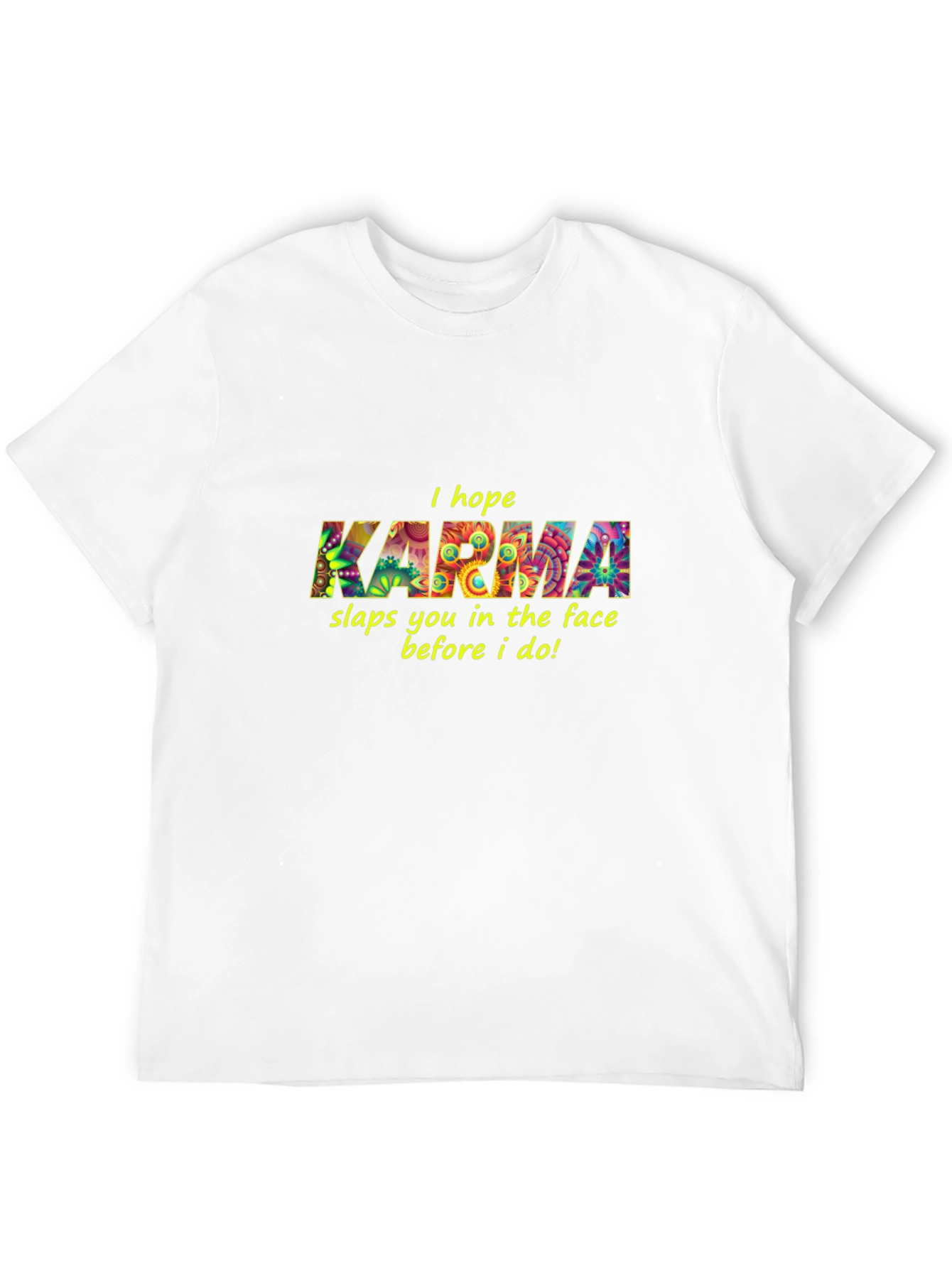 Black Karma Graphic Black T-Shirt view 12