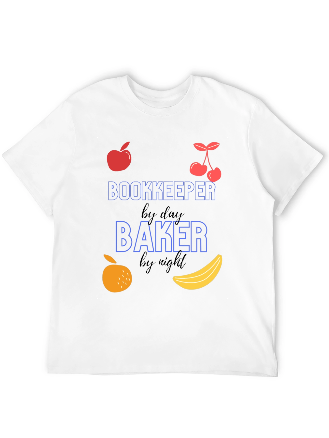 Black Bookkeeper by Day Baker by Night Funny T-Shirt view 12