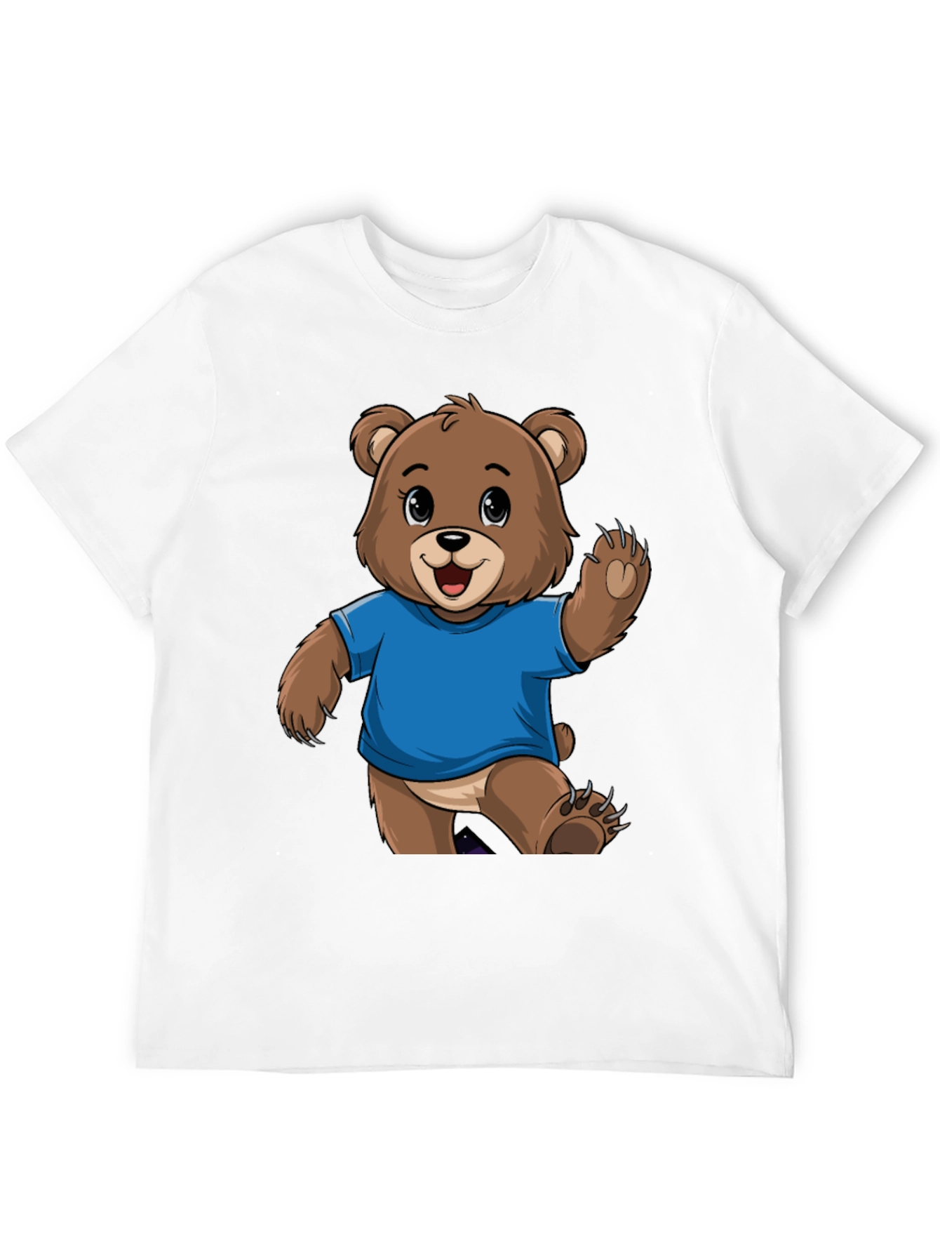 Black Cute Bear Graphic T-Shirt - Trendy Tee for Bear Lovers view 12