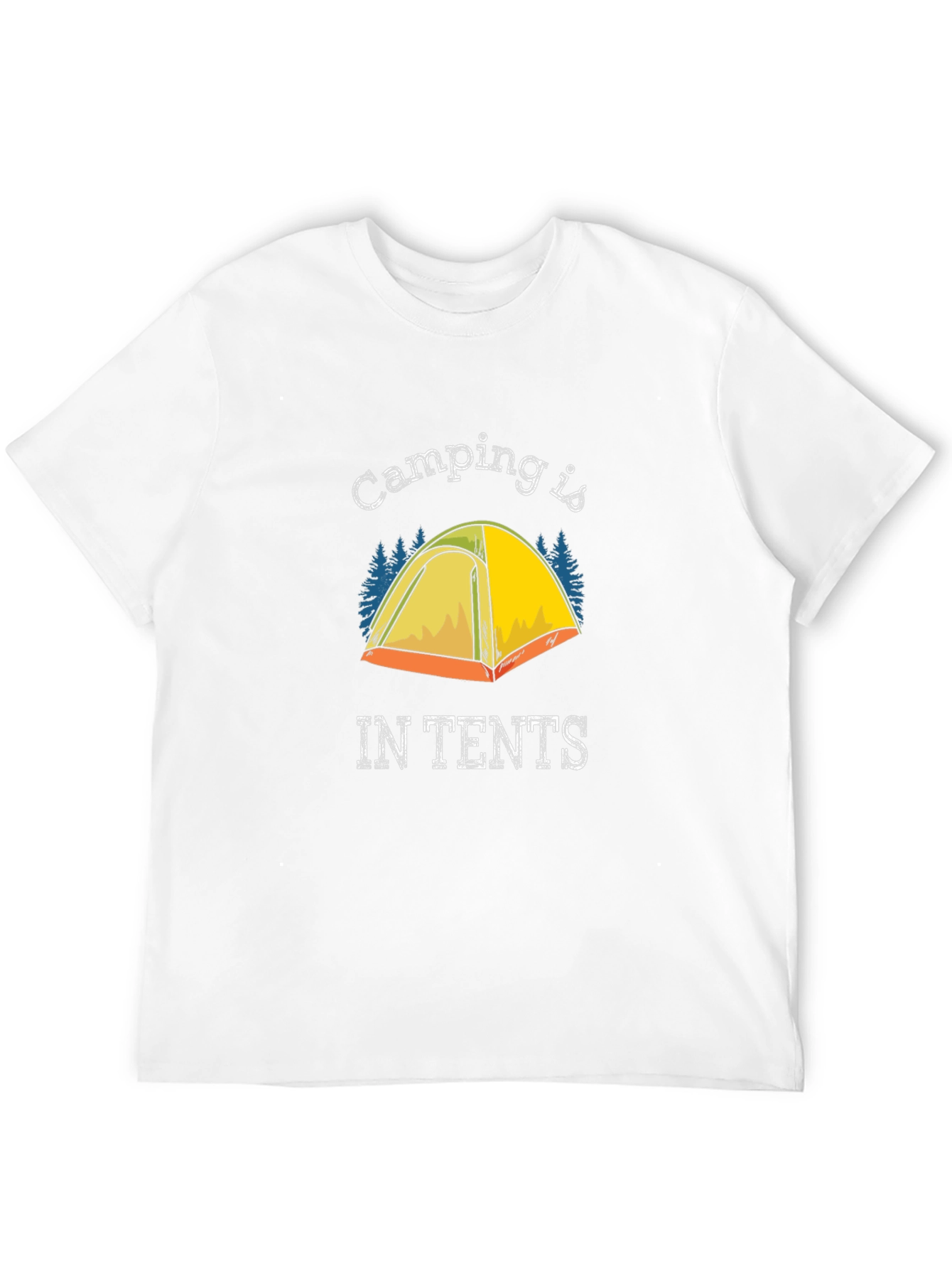 Black Camping is IN TENTS Graphic T-Shirt view 12