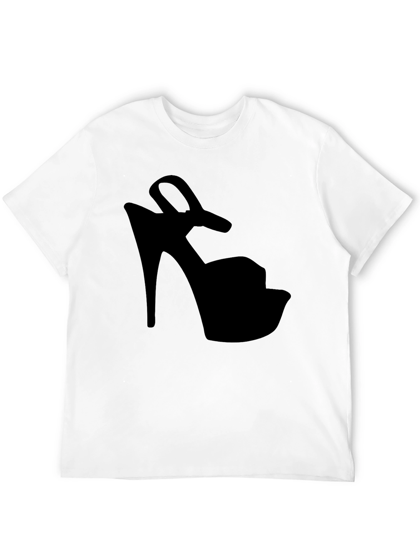 Black High Heel Graphic Black T-Shirt view 12
