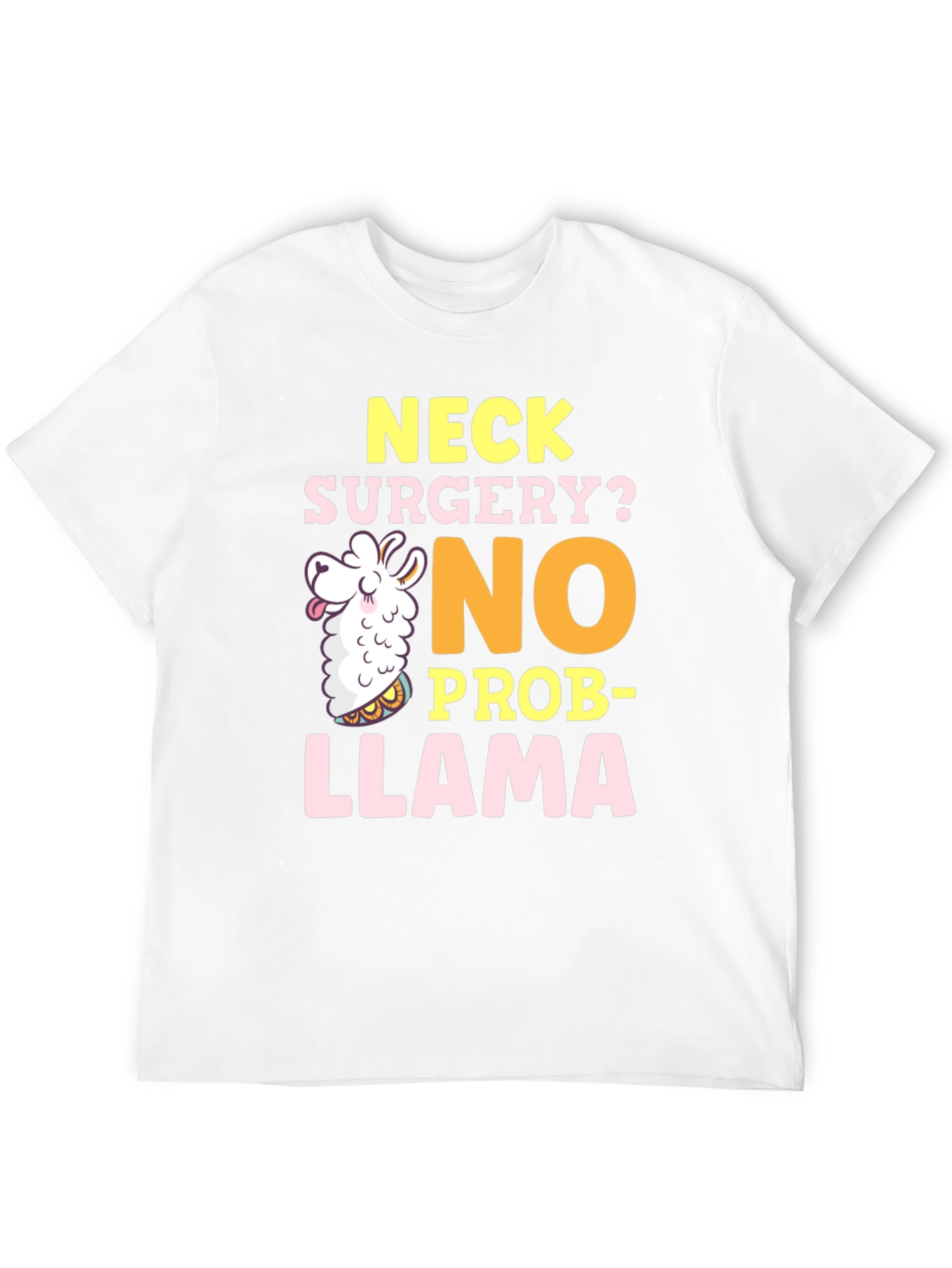 Black Neck Surgery? No Prob-Llama Funny Graphic Tee view 12