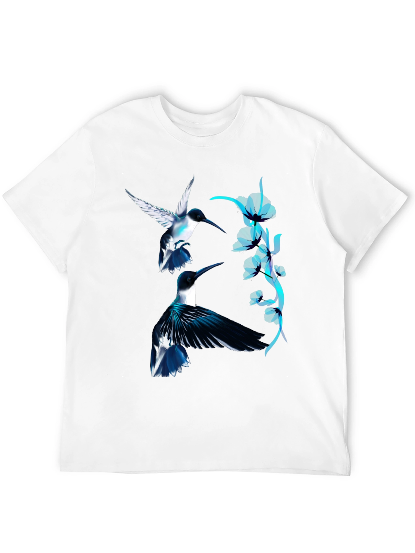 Black Hummingbird Graphic Black Tee view 12