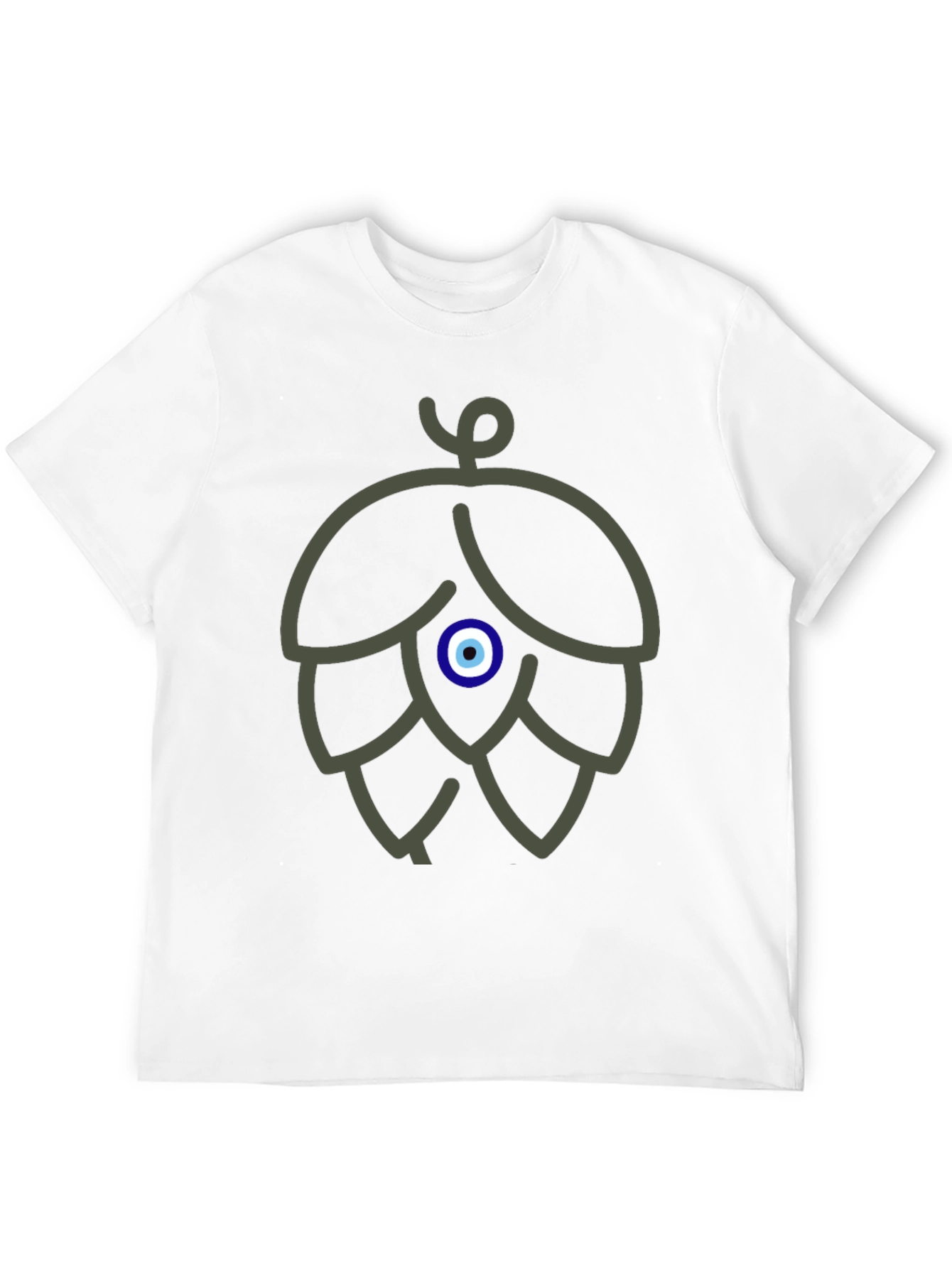 Black Evil Eye Hop Graphic Tee - Black Cotton T-Shirt view 12