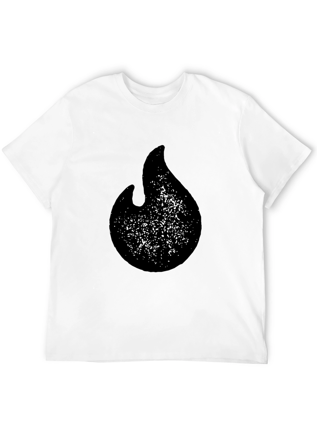 Black Black Flame Graphic T-Shirt - Casual Style view 12