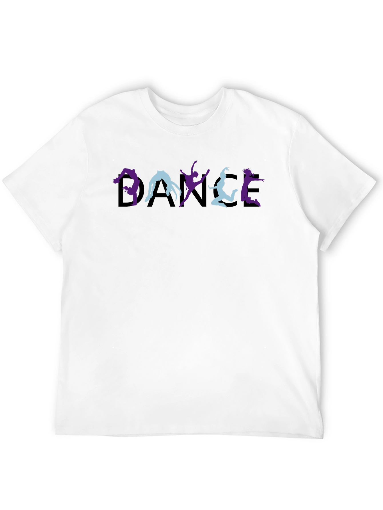 Black Dance Silhouette Graphic Tee - Stylish Cotton T-Shirt view 12