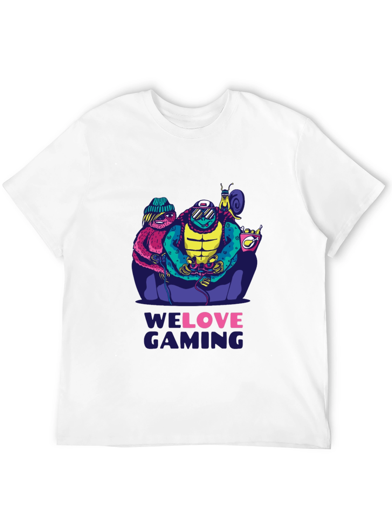 Black Gamer Squad Black T-Shirt - We Love Gaming Design view 12