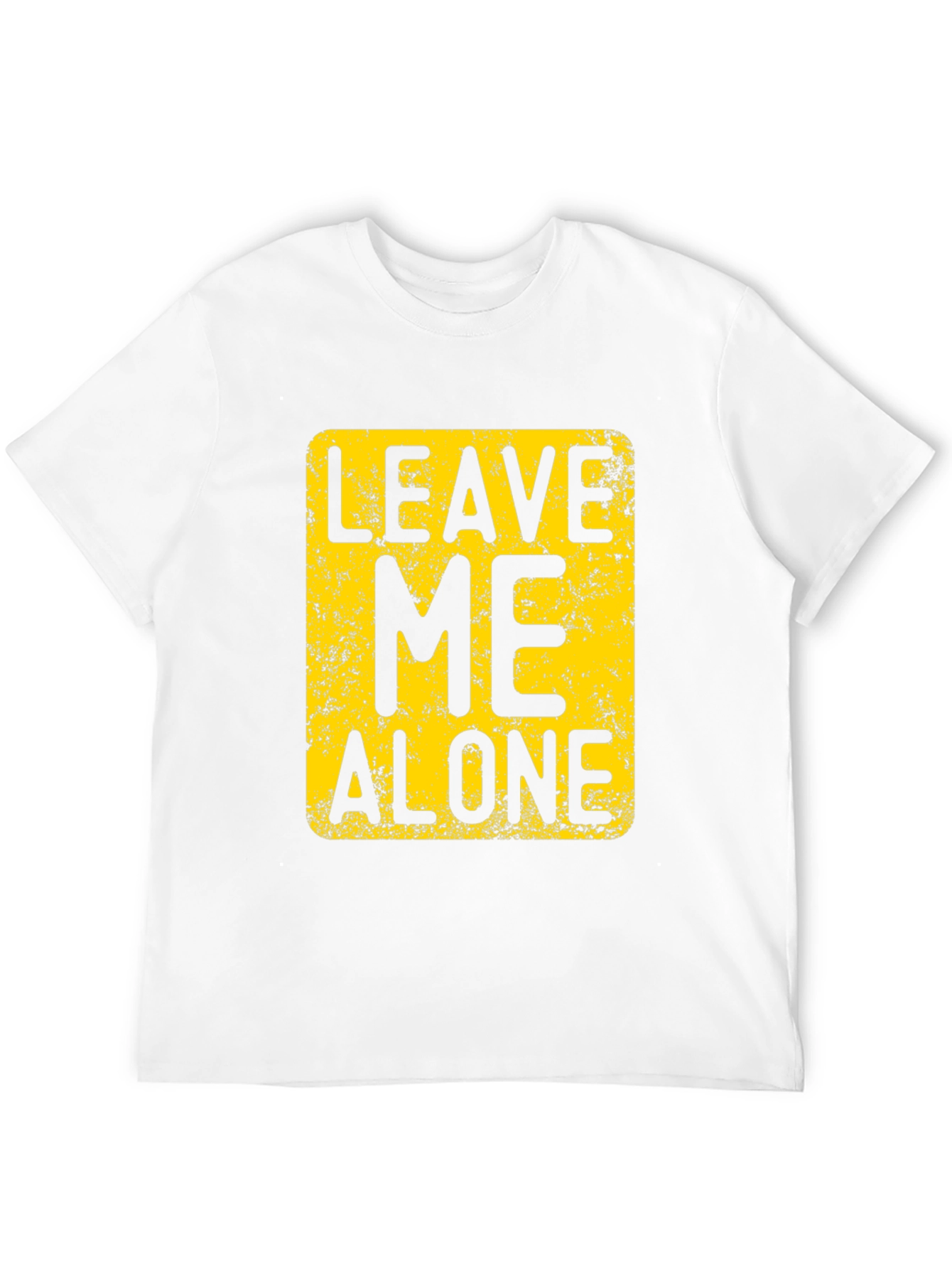 Black Leave Me Alone T-Shirt - Novelty Graphic Tee view 12