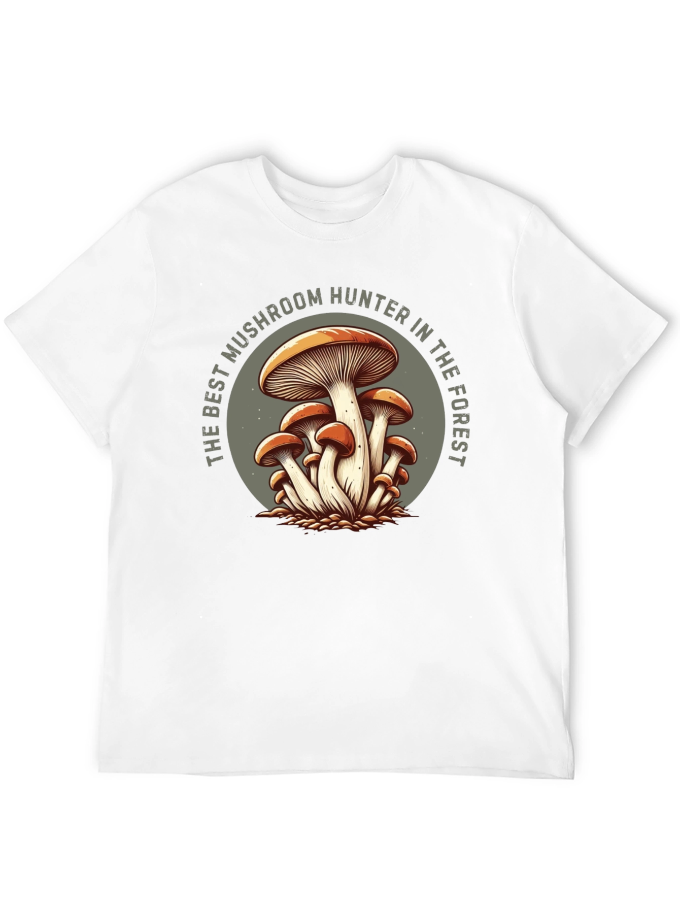 Black Mushroom Hunter T-Shirt - Forest Forager Tee view 12