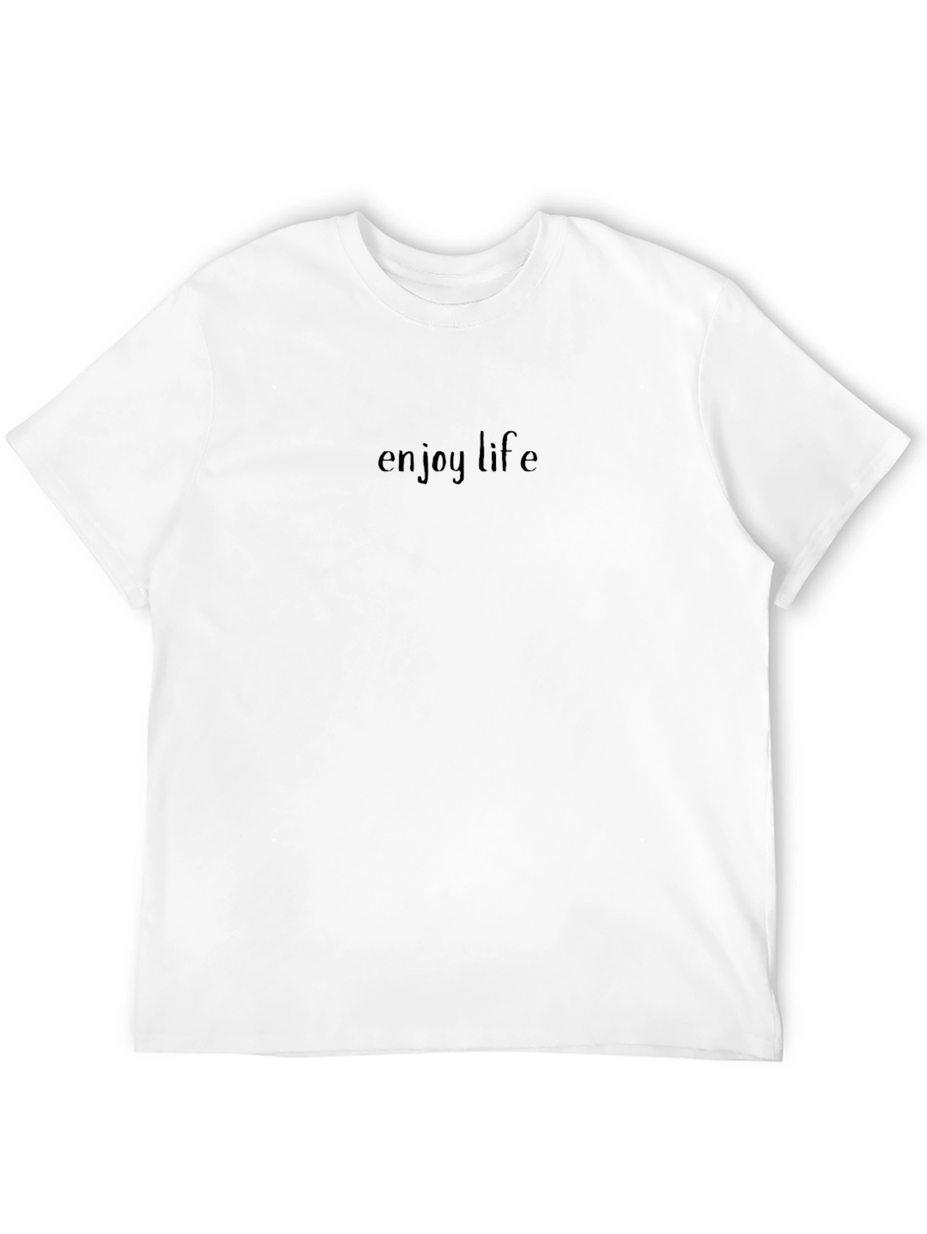 Black Enjoy Life Black T-Shirt - Everyday Casual view 12