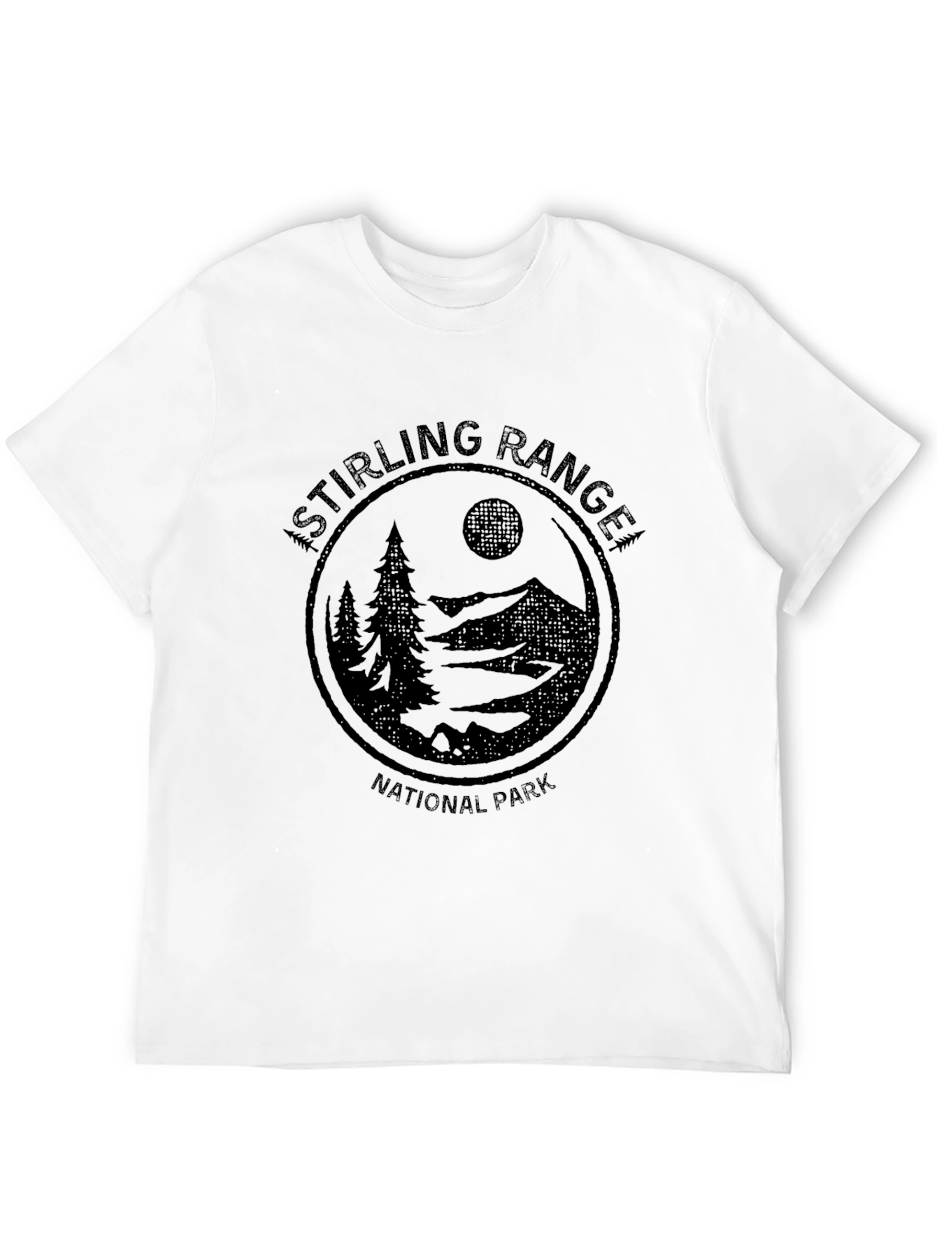 Black Stirling Range National Park Graphic T-Shirt view 12