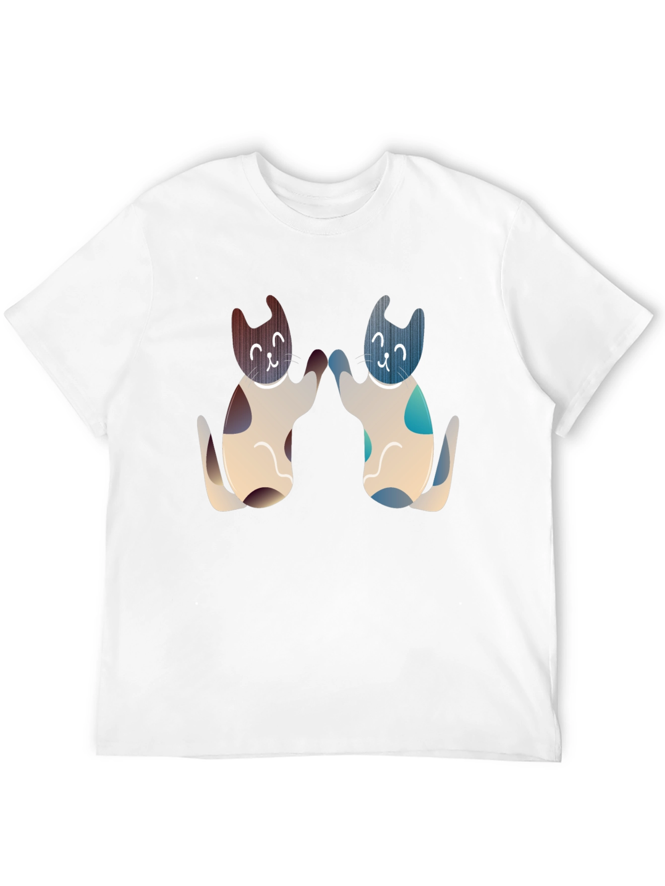 Black Cute Cats High Five Graphic Tee - Black view 12