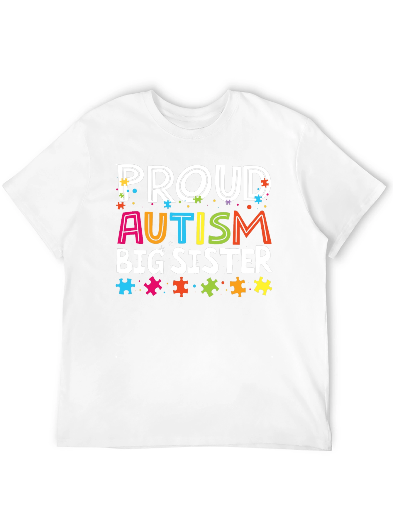 Proud Autism Big Sister T-Shirt - 12