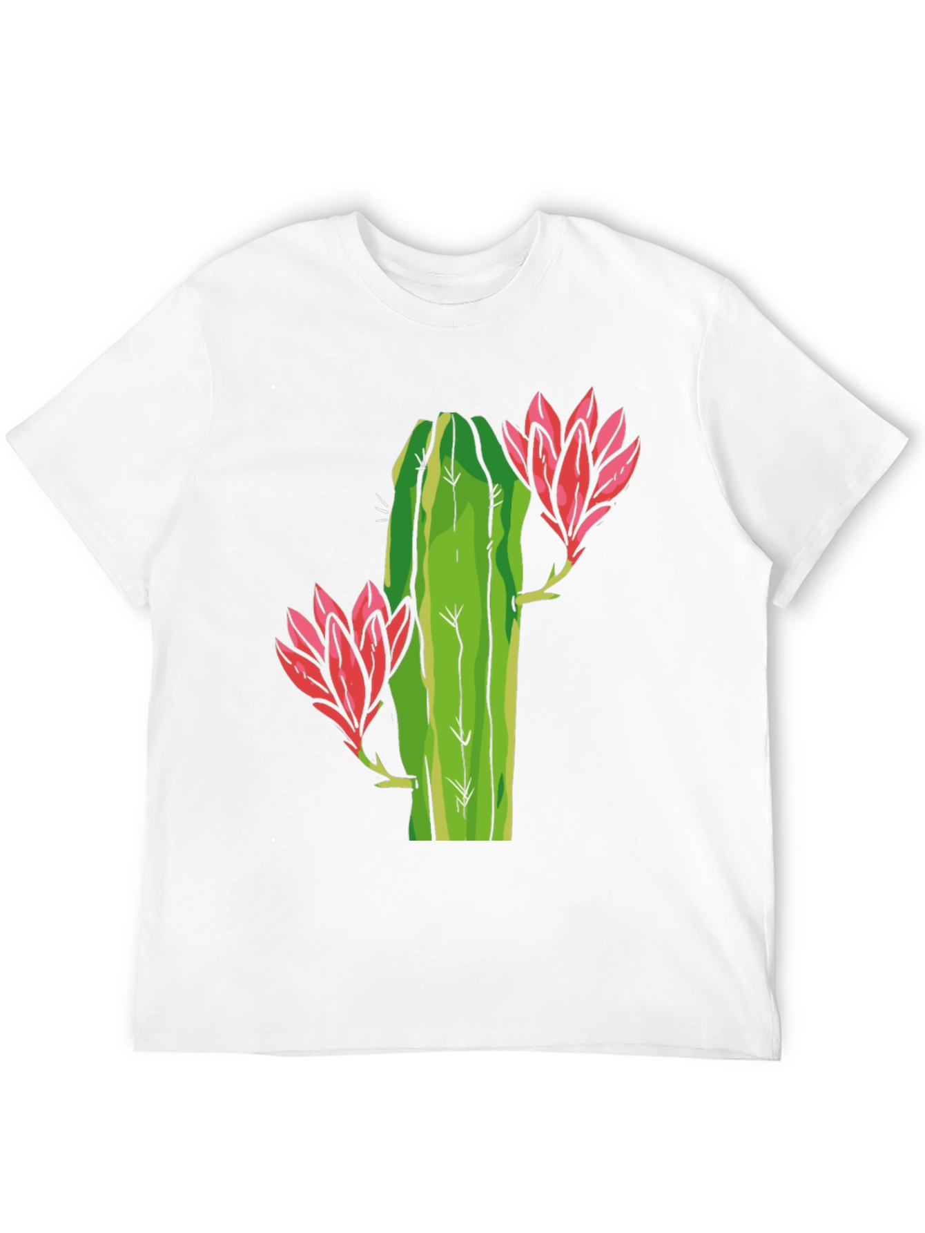 Black Cactus Flower Graphic Tee - Black view 12