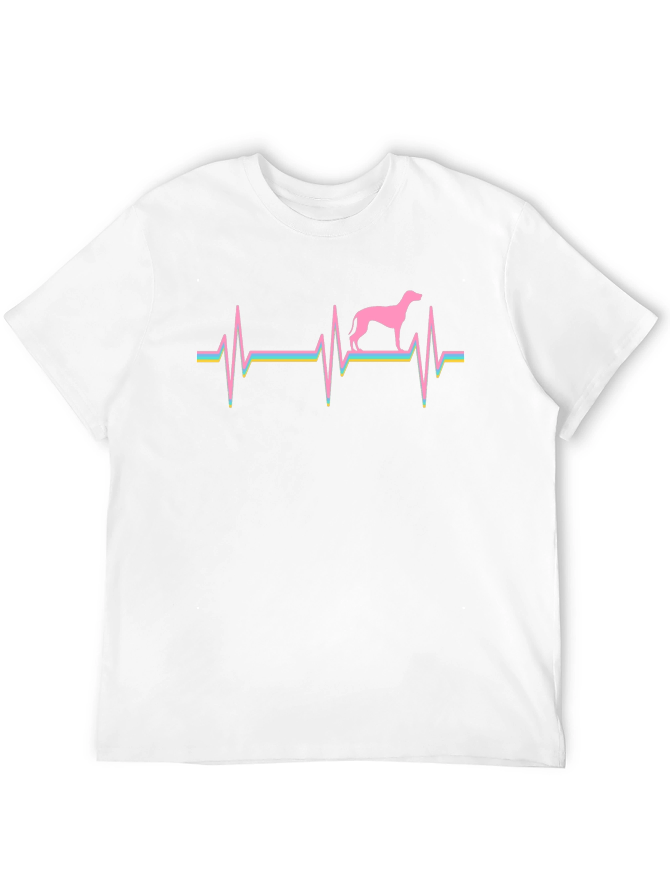 Black Dog Breed Heartbeat T-Shirt - Black view 12