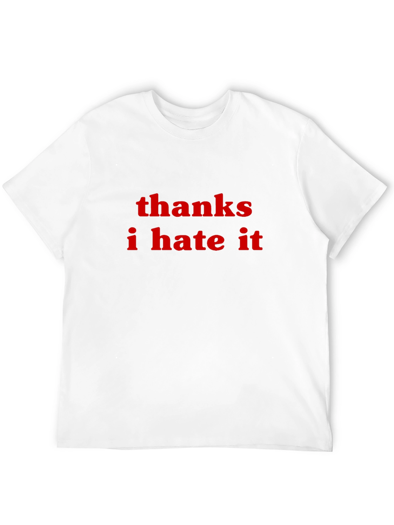 Black Thanks I Hate It Slogan Tee view 12