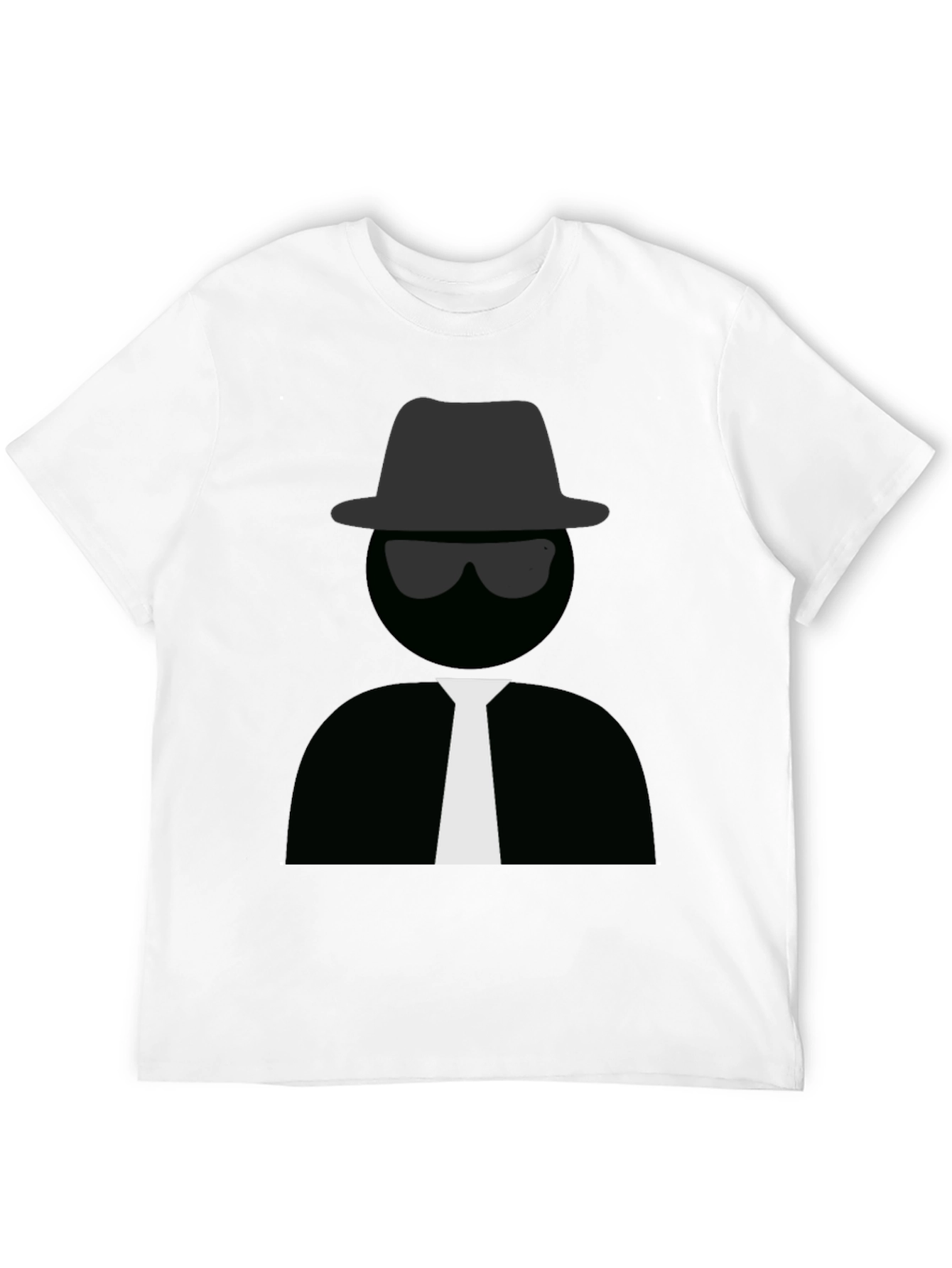 Men's Black T-Shirt with Detective Graphic - 12